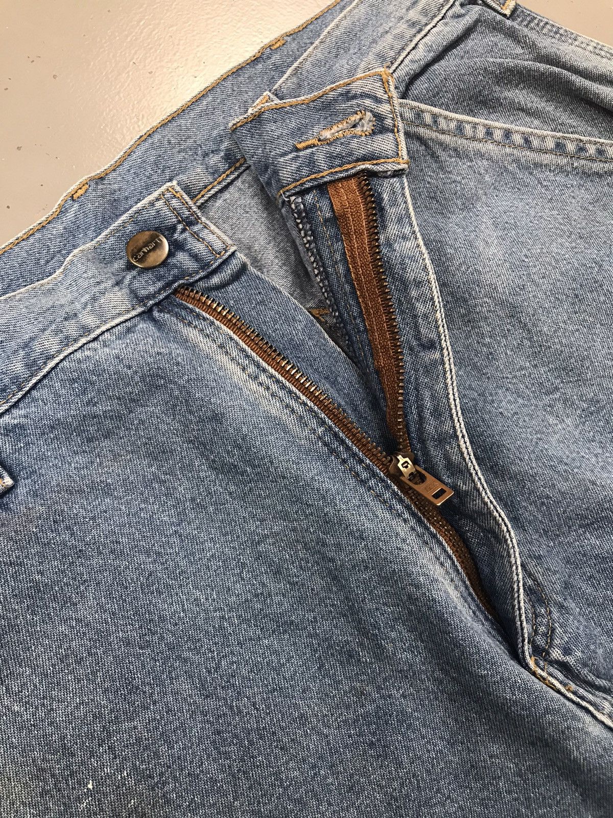 Carhartt Vintage Carhartt B13 STW painted dusty carpenter denim Size US 36 / EU 52 - 10 Thumbnail