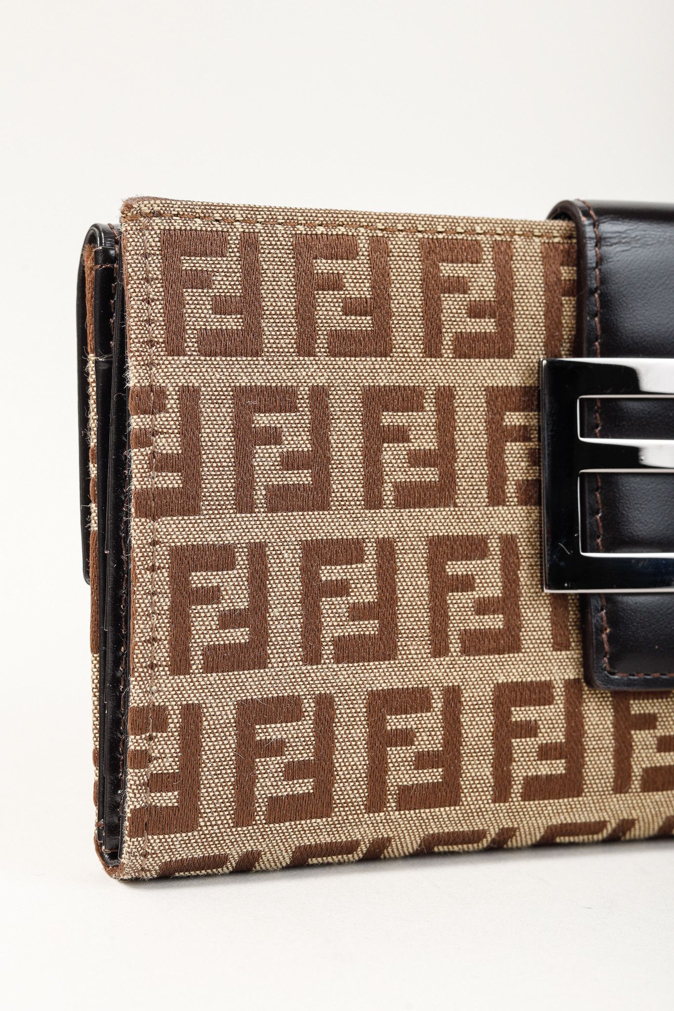 Fendi Fendi Zucca FF Logo Forever Continental Long Brown Wallet Size ONE SIZE - 5 Thumbnail