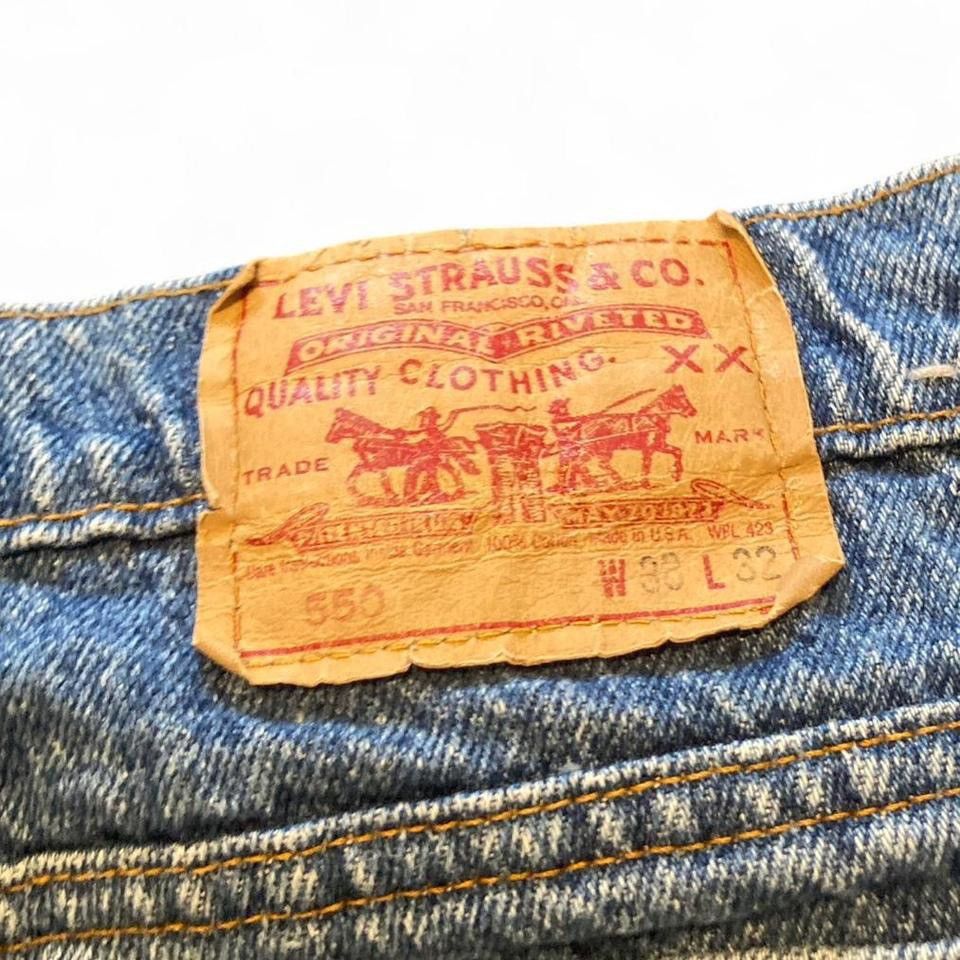 Levi's Vintage Clothing 1985-2000 Levi’s 550 Blue Denim Jeans Baggy Fit Jeans Size US 38 / EU 54 - 7 Thumbnail