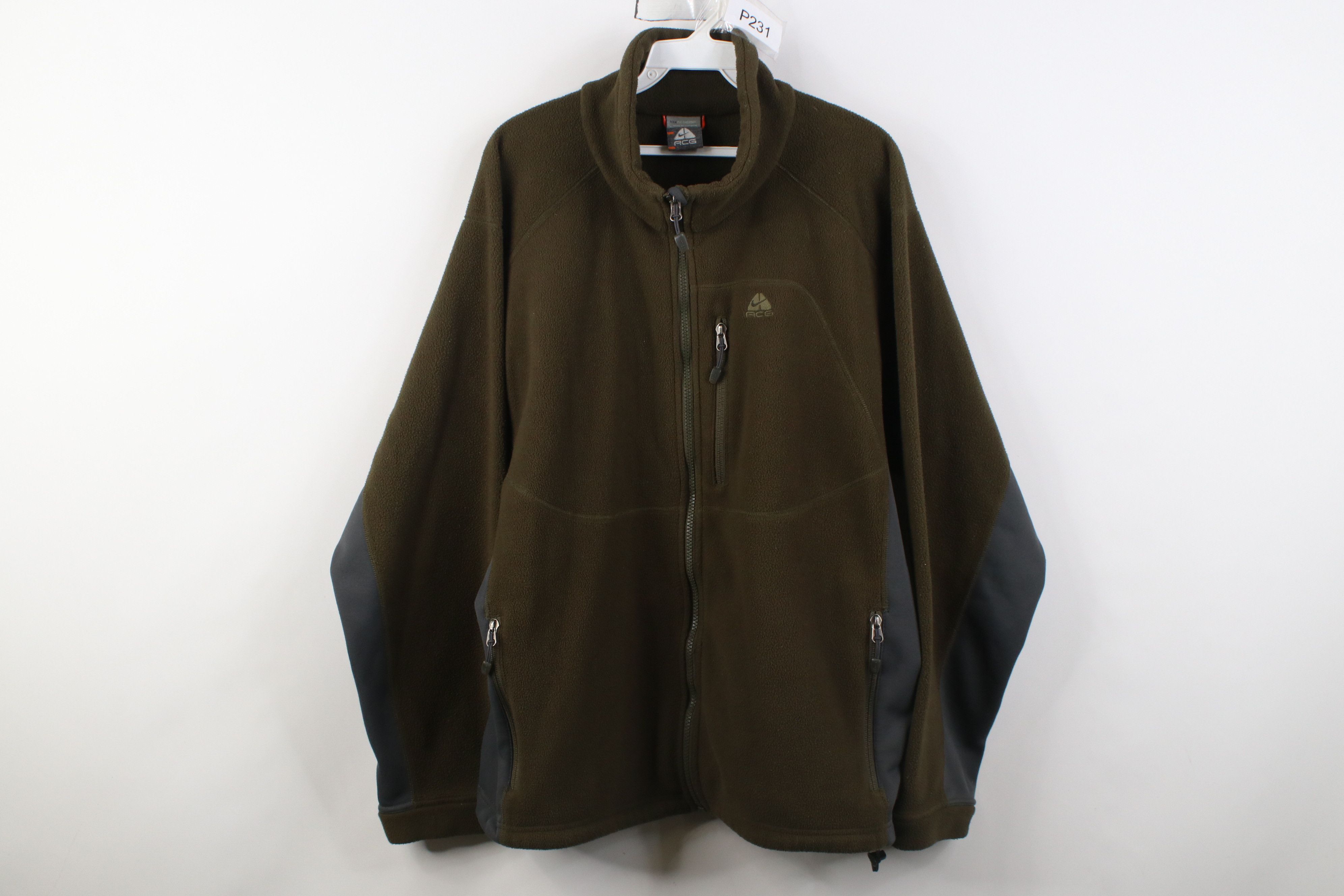 Nike Vintage Y2K Nike ACG Mini Swoosh Fleece Full Zip Jacket Size US L / EU 52-54 / 3 - 1 Thumbnail