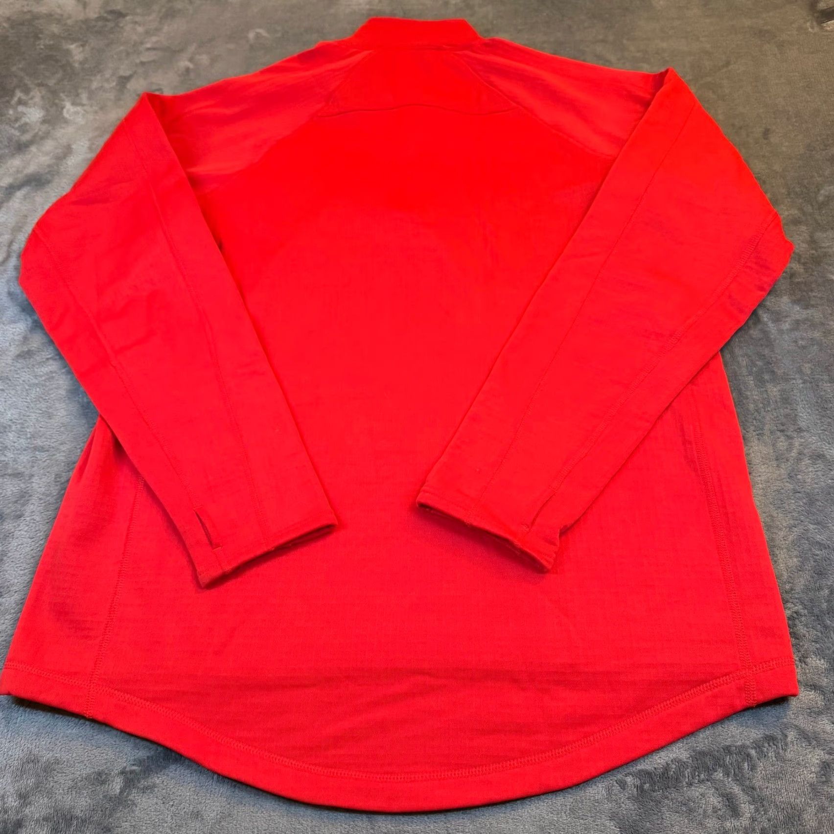 Duluth Trading Company Duluth Trading Co Pullover Mens Large Red Quarter Zip Thumbholes Stretch Outdoor Shirt Size US L / EU 52-54 / 3 - 5 Thumbnail