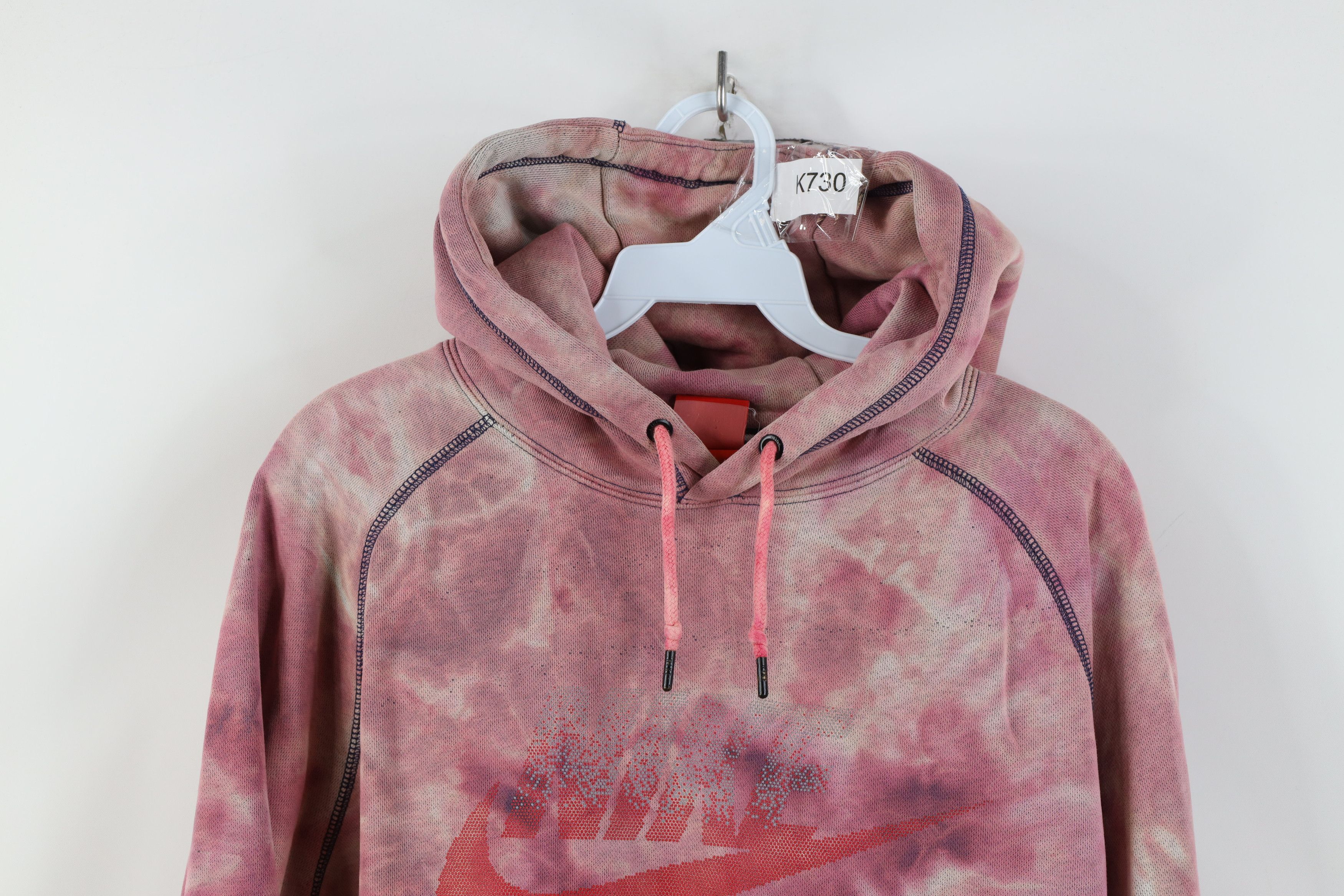 Nike Vintage Y2K Nike Big Swoosh Acid Wash Hoodie Sweatshirt Size US L / EU 52-54 / 3 - 2 Thumbnail