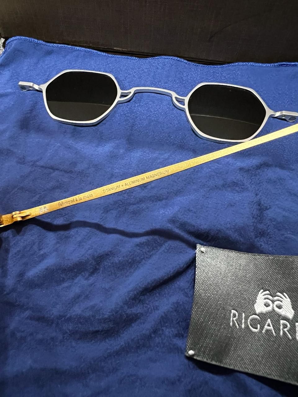 Rigards RIGARDS - RG1921TI MAD SCIENTIST - GOLD FRAME + SILVER CLIP Size ONE SIZE - 4 Thumbnail