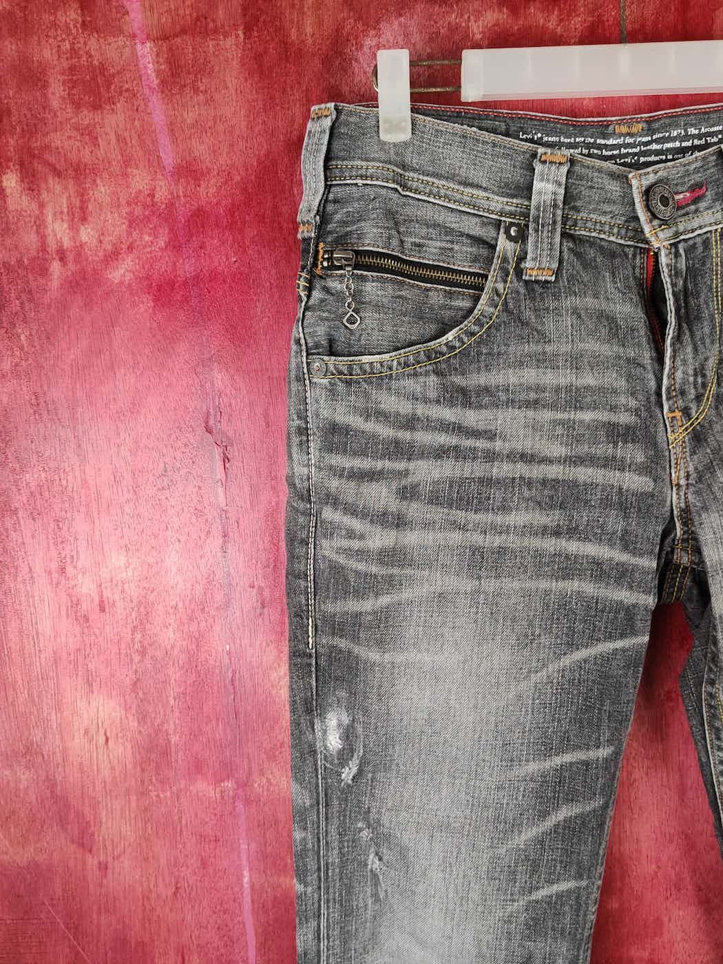 Levi's DL Levi's Black Faded Distressed vintage Denim #S1524 Size 30" / US 8 / IT 44 - 18 Thumbnail