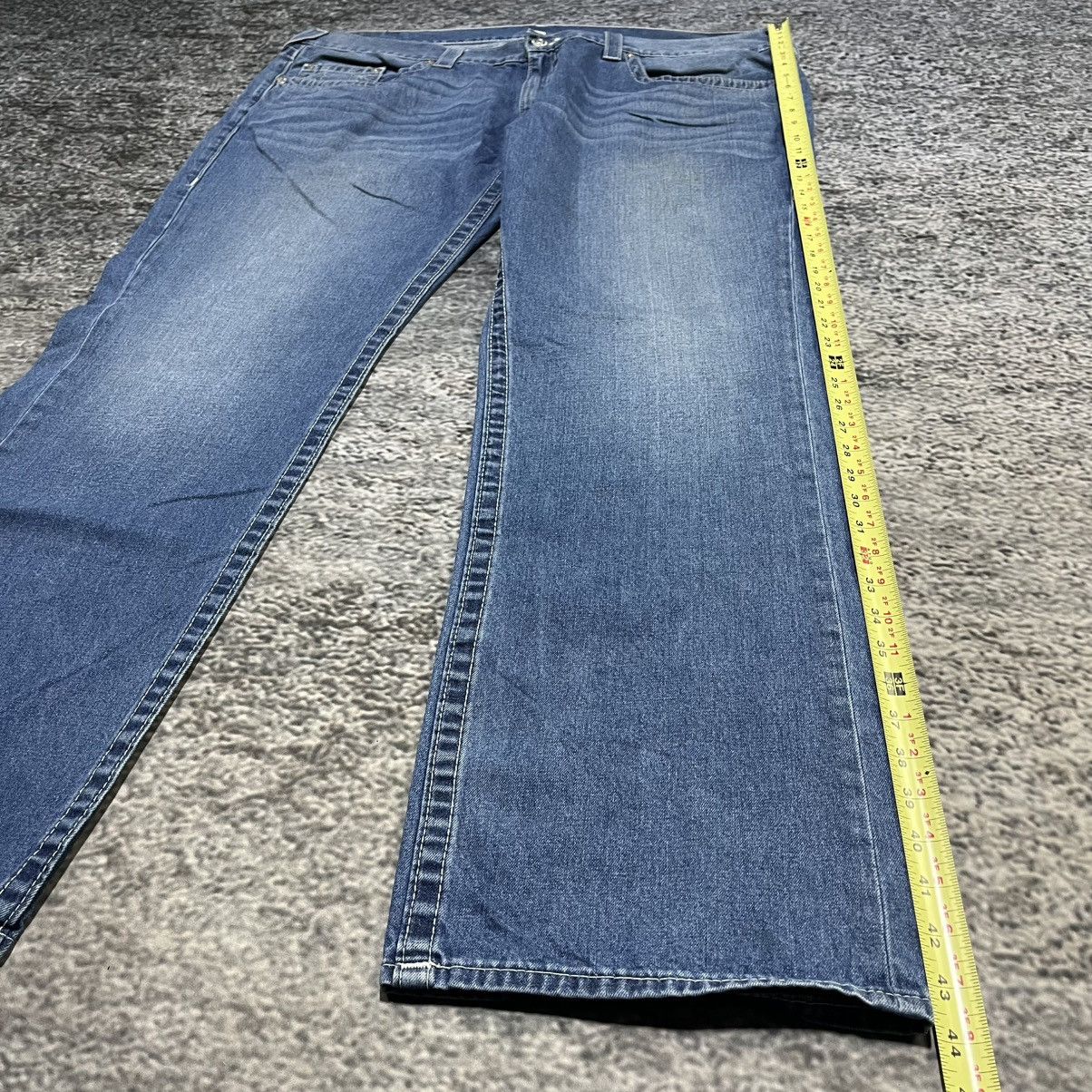 True Religion True Religion Blue Straight Fit Denim Y2K Hip-Hop Jeans Size US 44 / EU 60 - 10 Thumbnail