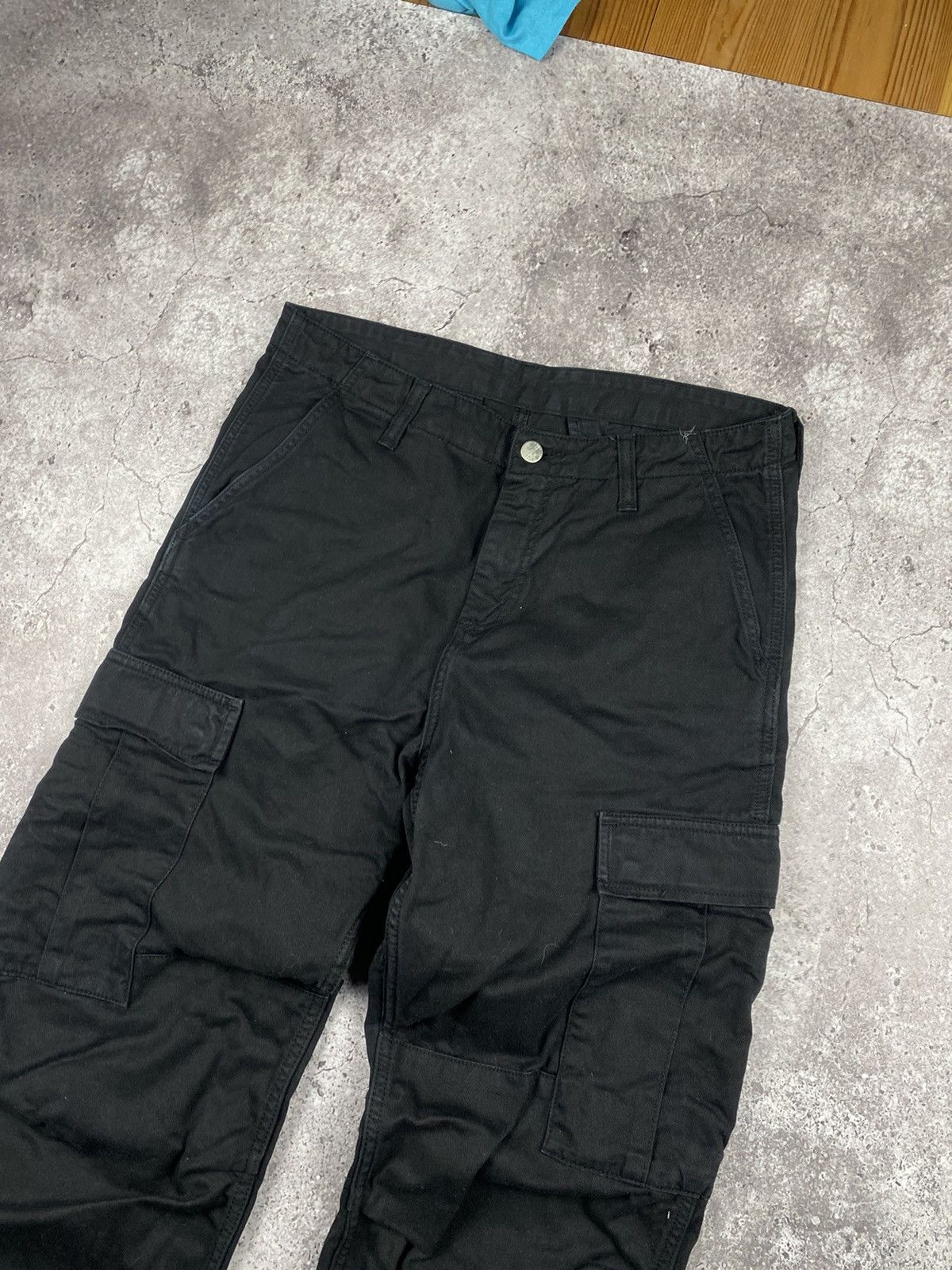 Carhartt × Vintage Vintage Carhartt Cargo Y2K baggy Black Pants Travis Style Size US 30 / EU 46 - 3 Thumbnail