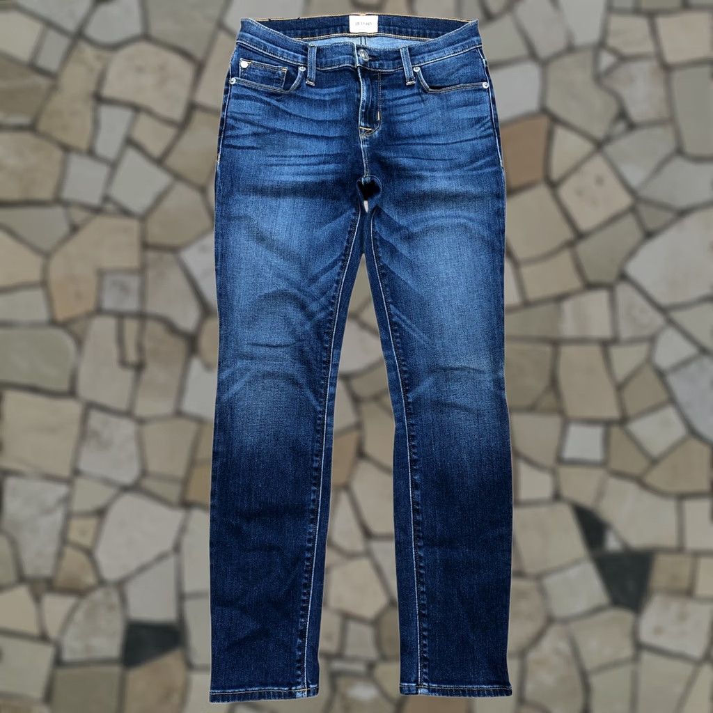 Hudson Hudson Tally Womens Jeans Skinny Crop 26 Inseam Medium Blue Denim 5-Pocket Logo Embroidered Zipper Rise 8in Slim Regular Cotton Blend USA Vintage: No Size 26" / US 2 / IT 38 - 1 Thumbnail