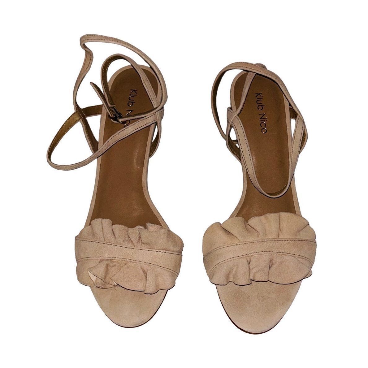 Other **New** Klub Nico Ansley Strappy Heels Tan Size 8 Size US 8 / IT 38 - 4 Thumbnail