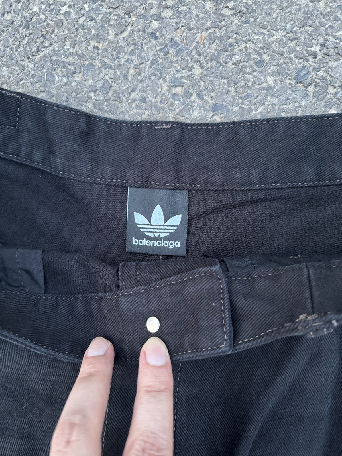 Balenciaga Balenciaga Adidas Destroyed Denim Shorts Sz. L Size US 34 / EU 50 - 5 Thumbnail