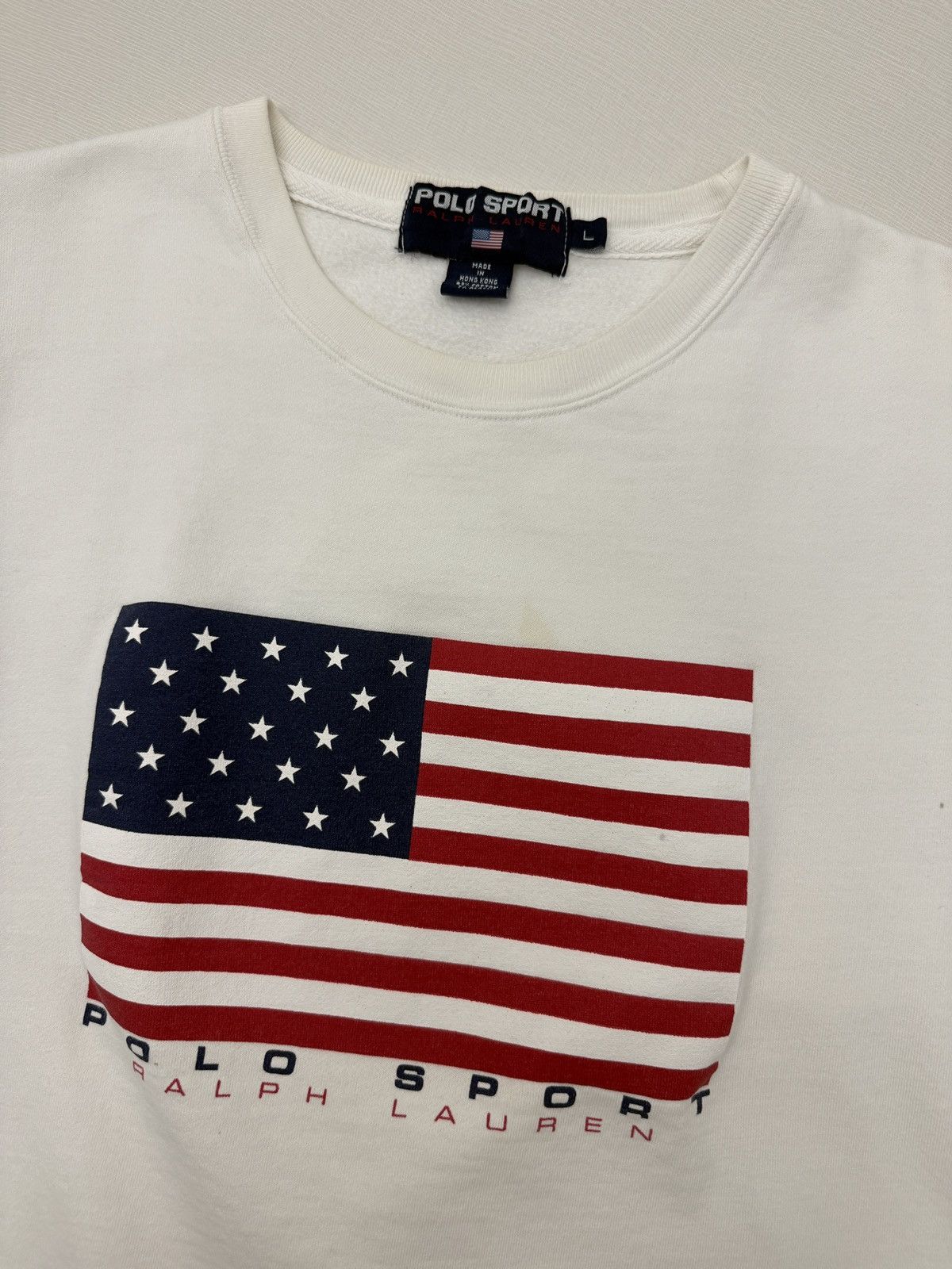 Polo Ralph Lauren Vintage 90s Polo Sport Ralph Lauren Crewneck USA Flag Large Size US L / EU 52-54 / 3 - 3 Thumbnail