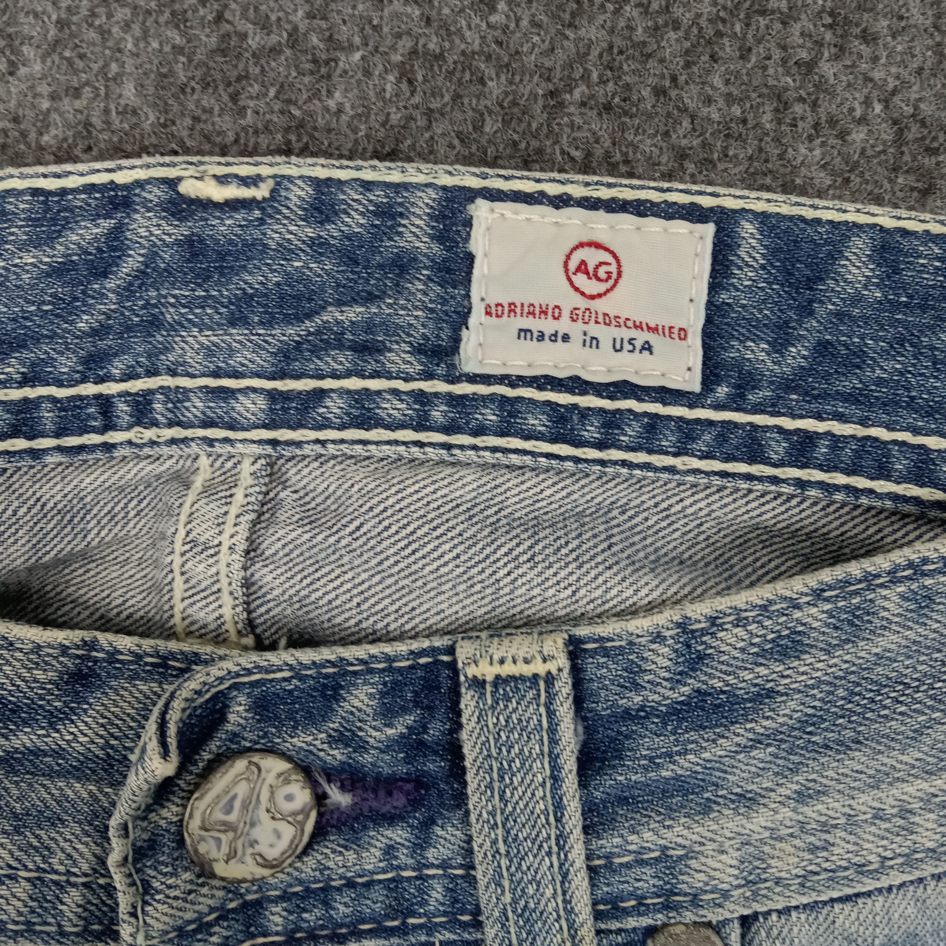 AG Adriano Goldschmied × Vintage Adriano Goldschmied American Distressed Style Jeans Size US 36 / EU 52 - 8 Thumbnail