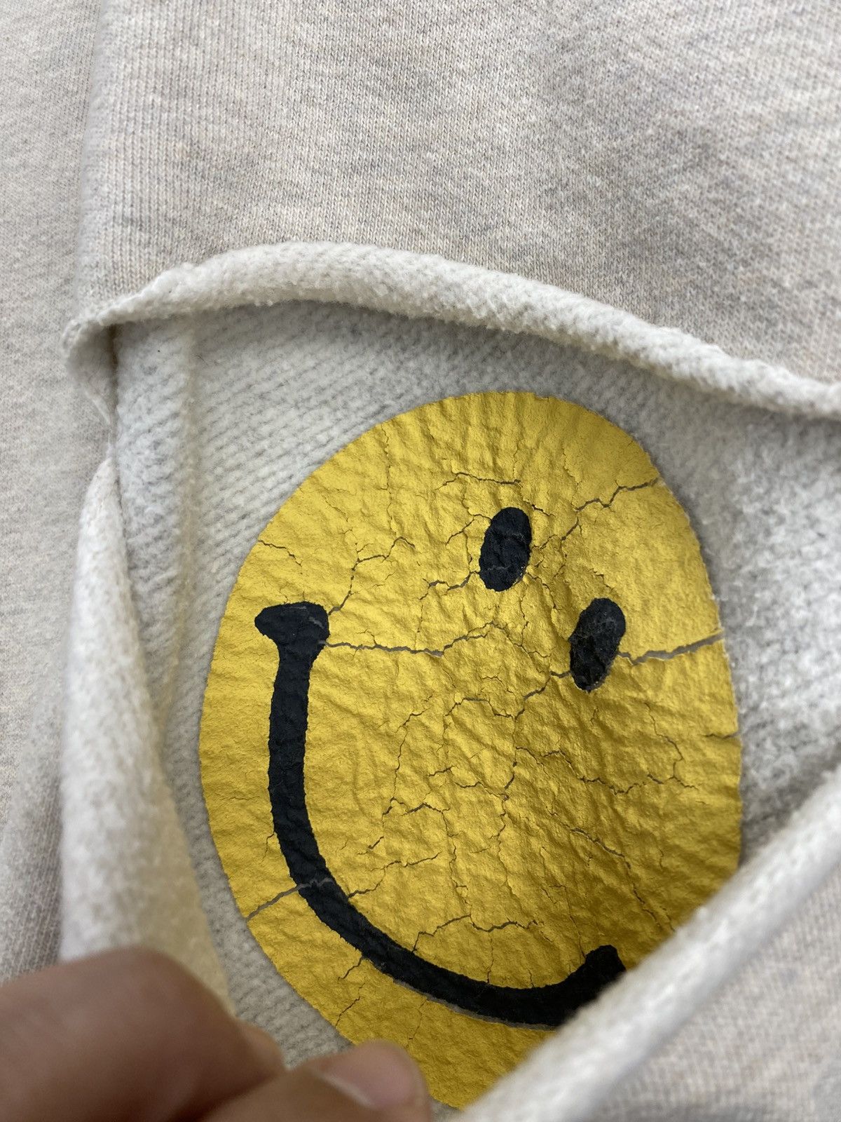 Kapital Kapital smiley fleece hoodie grey medium authentic Size US S / EU 44-46 / 1 - 7 Thumbnail