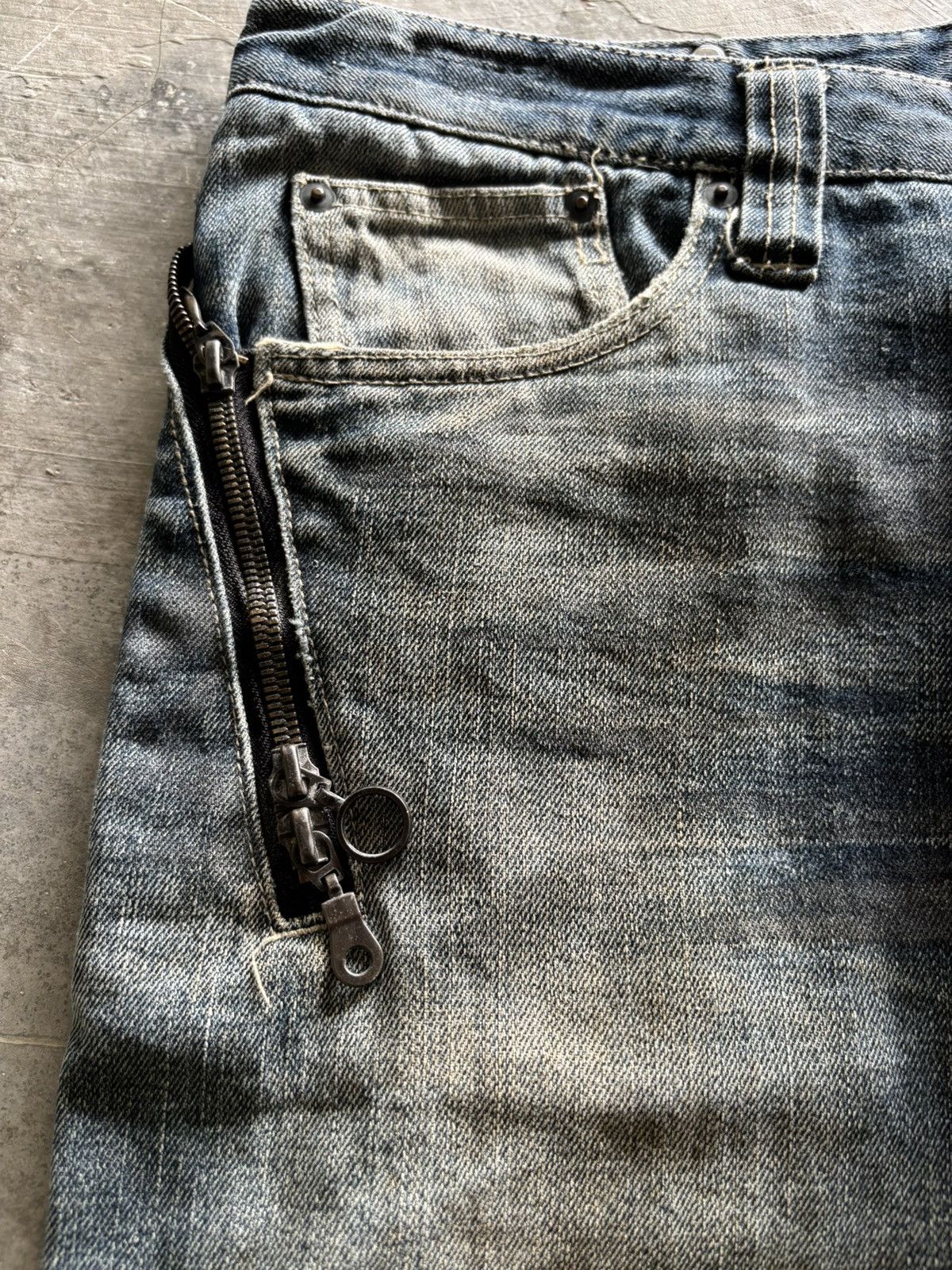 If Six Was Nine Flare Semantic design rusty japanese jeans punk grunge style Size US 34 / EU 50 - 12 Thumbnail