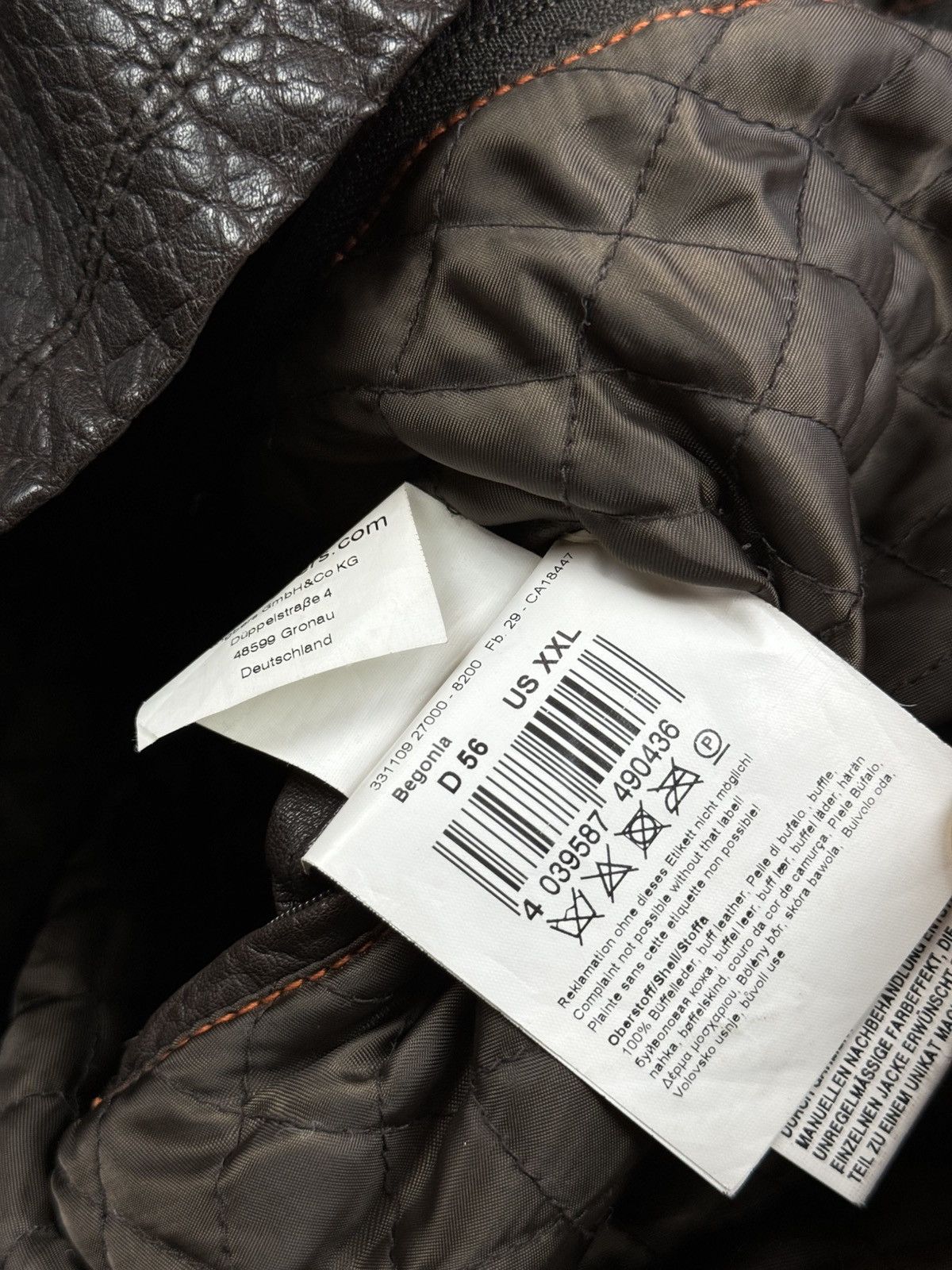 Vintage Vintage leather jacket Engbers original retro casual item Size US XL / EU 56 / 4 - 3 Thumbnail