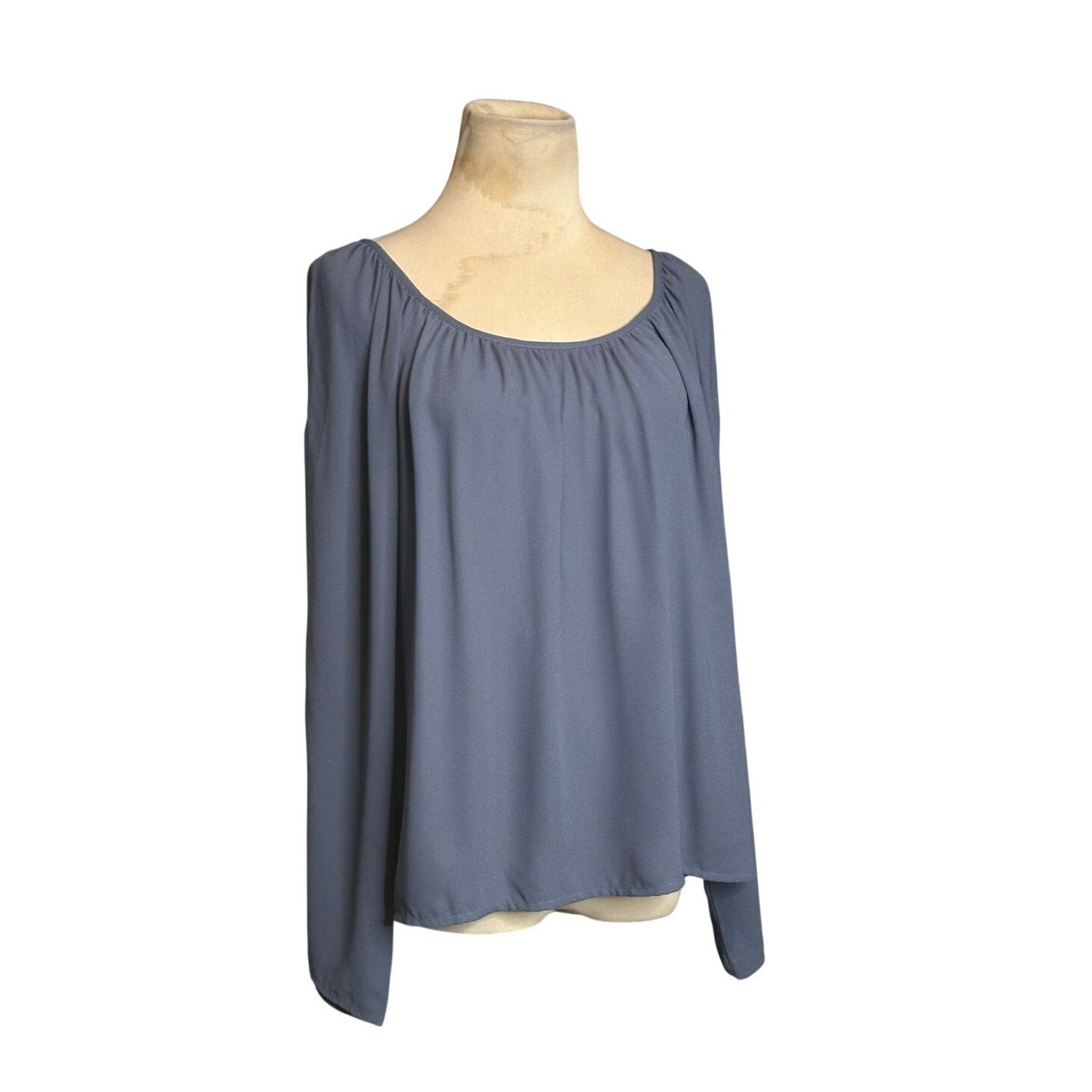 Forever 21 Forever 21 blue long sleeves tunic blouse size Large Size L / US 10 / IT 46 - 11 Thumbnail