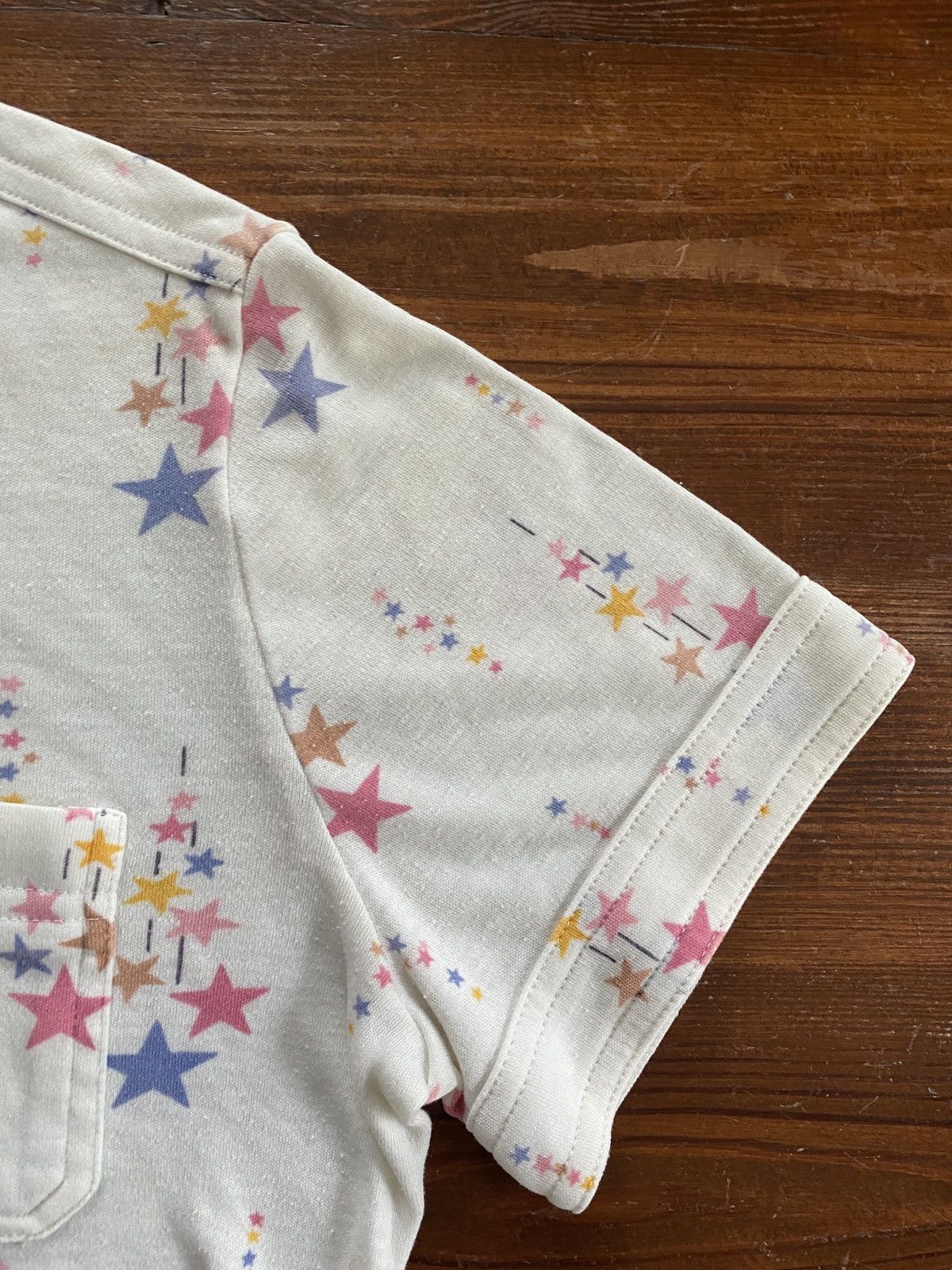 Retrofit Vintage 70’s Sears Stars All Over Short Sleeve Pocket Polo Size US S / EU 44-46 / 1 - 5 Thumbnail