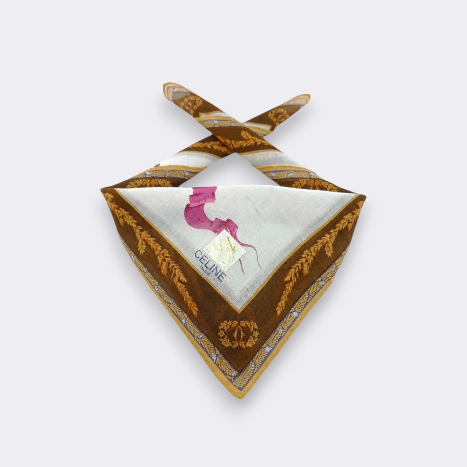 Celine × Vintage Vintage Celine Handkerchief Neckerchief Bandana H600H Size ONE SIZE - 1 Thumbnail