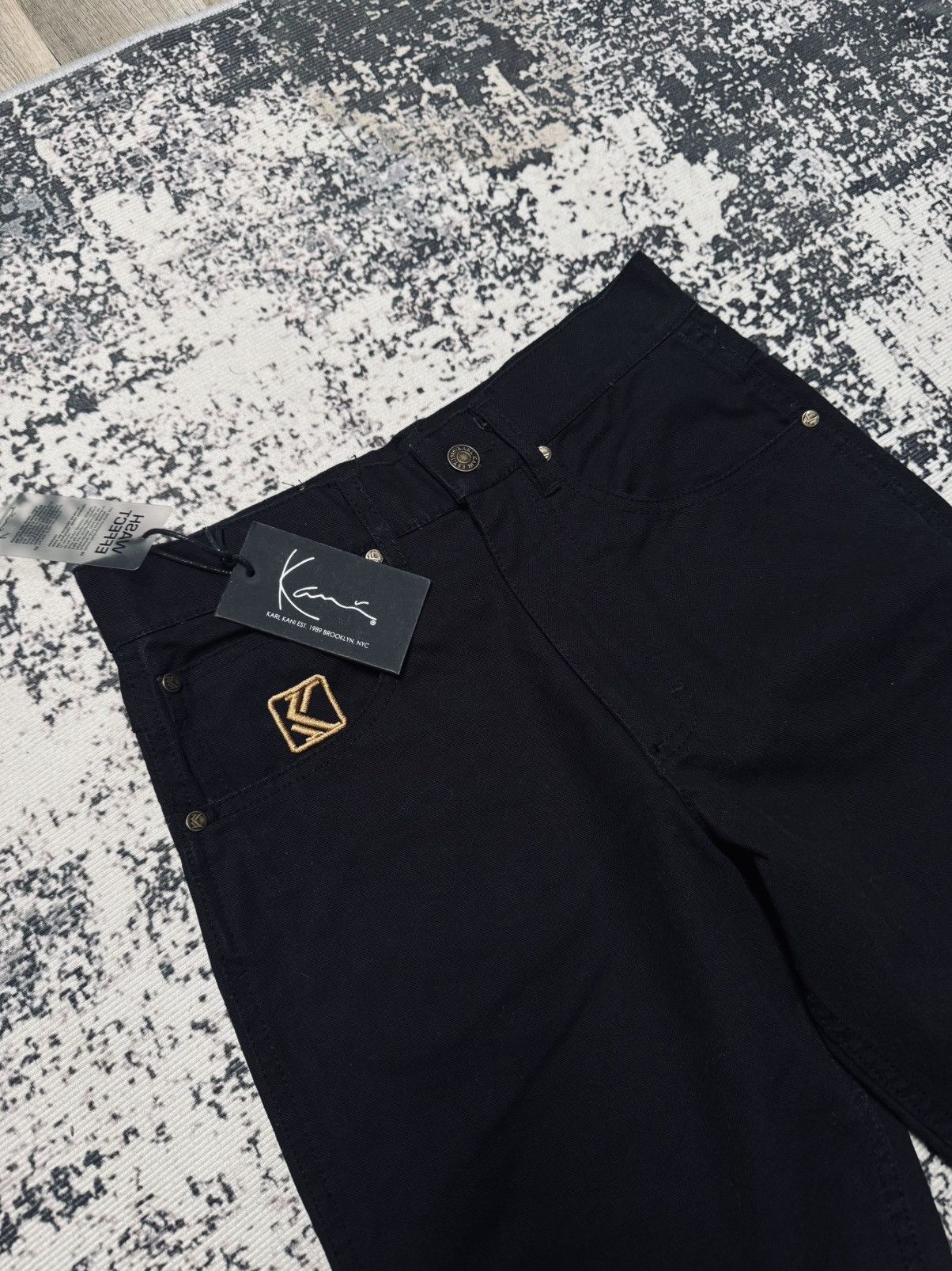 Karl Kani Karl Kani Black Denim Jeans Pants Cargo womens XXS Size US 26 / EU 42 - 4 Thumbnail