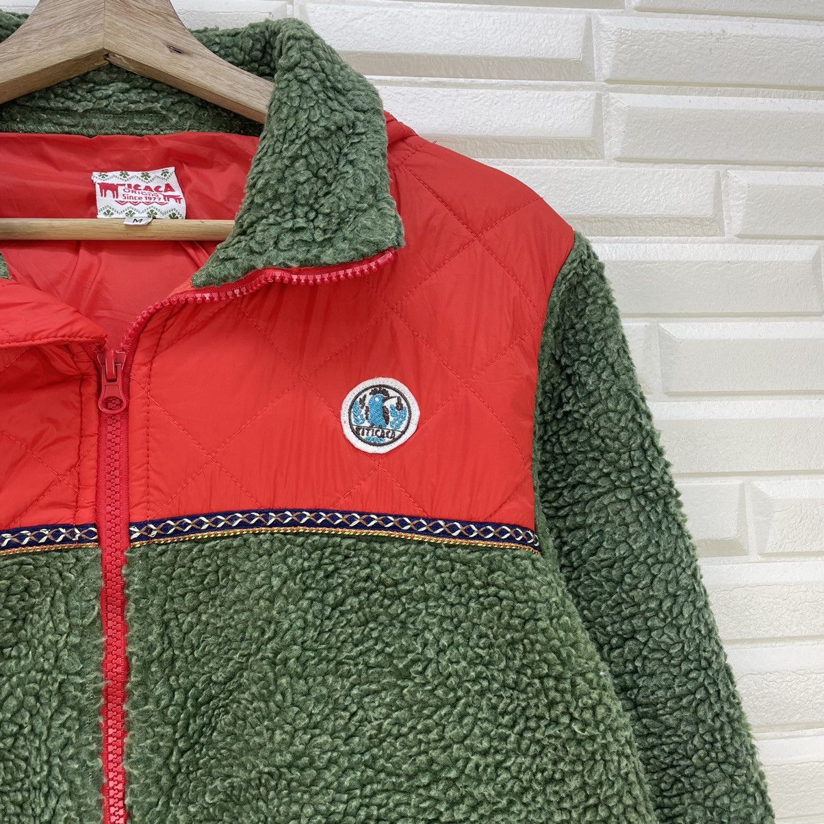 Vintage Nice Design Very Awesome Titicaca Deep Pile Hooded Two tone Size US M / EU 48-50 / 2 - 5 Thumbnail