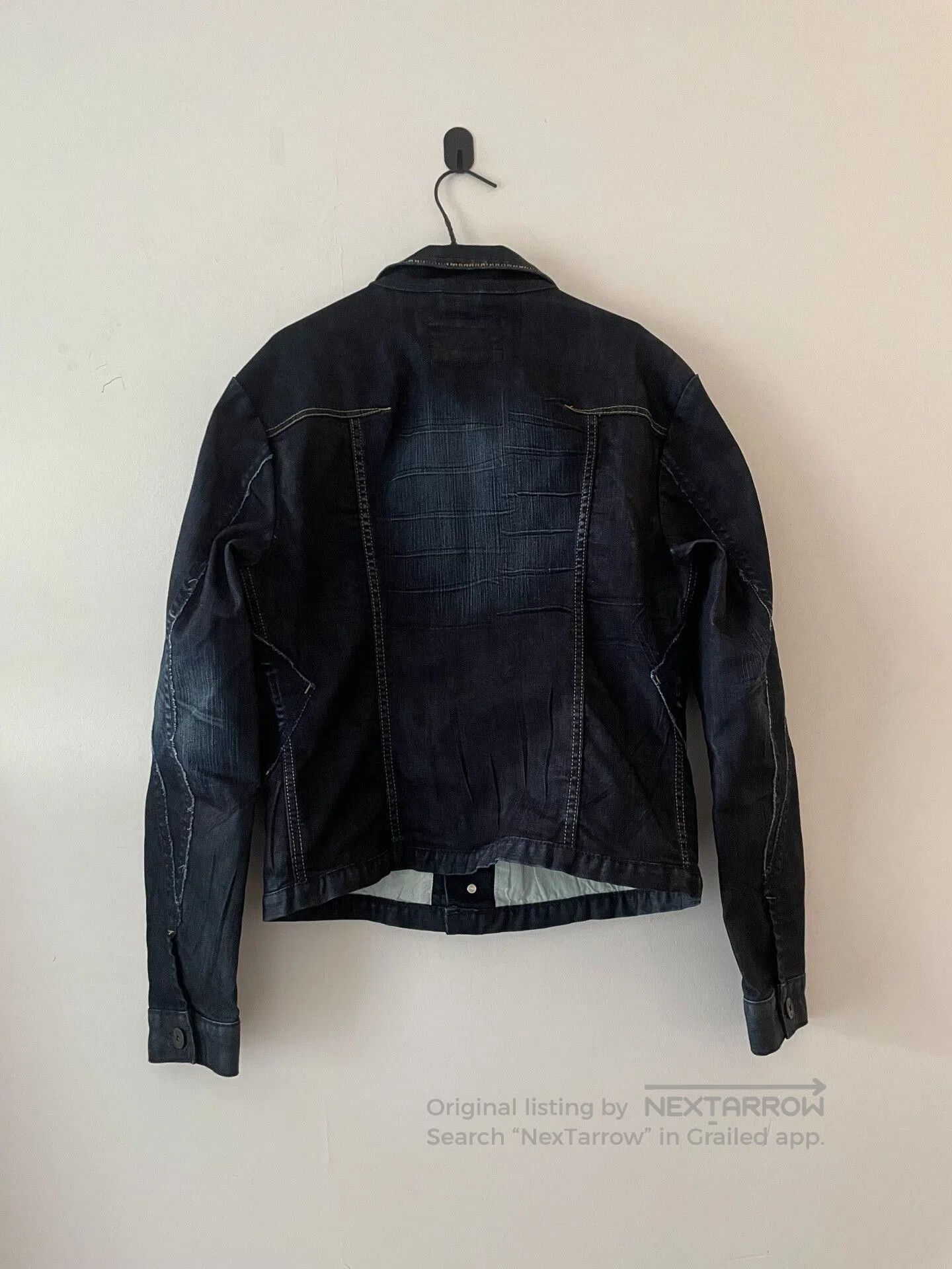 JEANERICA stylish denim jacket with star patterns. Size US L / EU 52-54 / 3 - 4 Thumbnail
