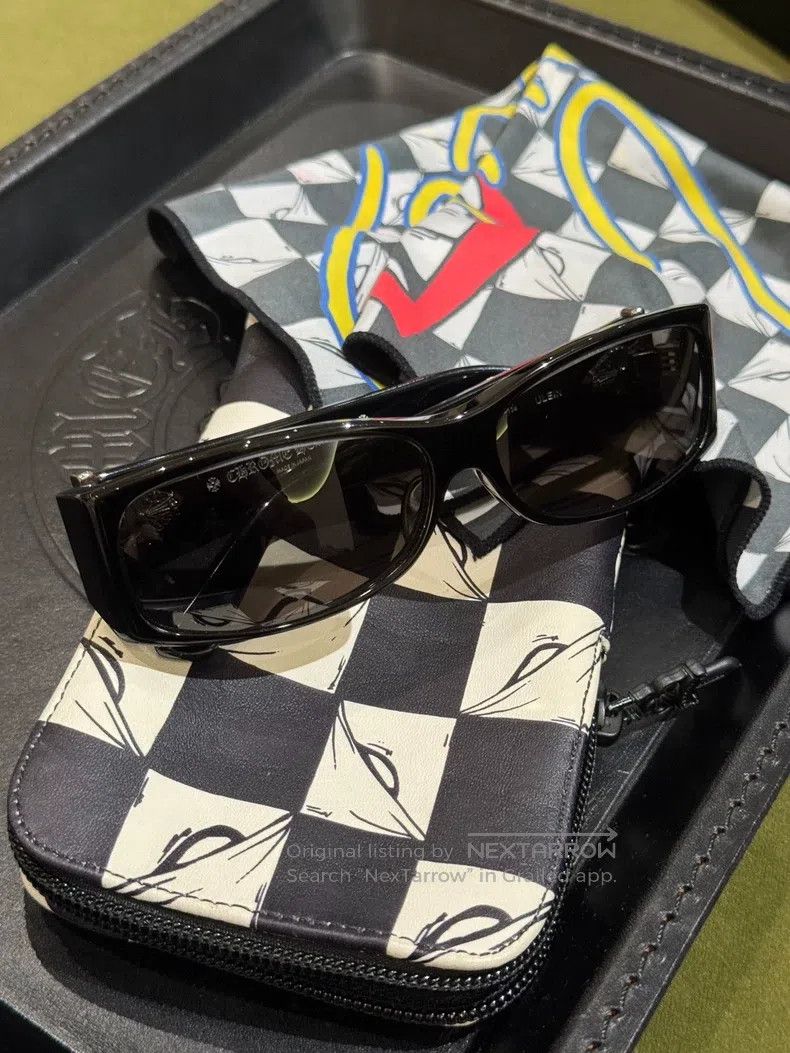 Chrome Hearts CHROME HEARTS Size OS Racing checkered sunglasses glasses Size ONE SIZE - 2 Thumbnail