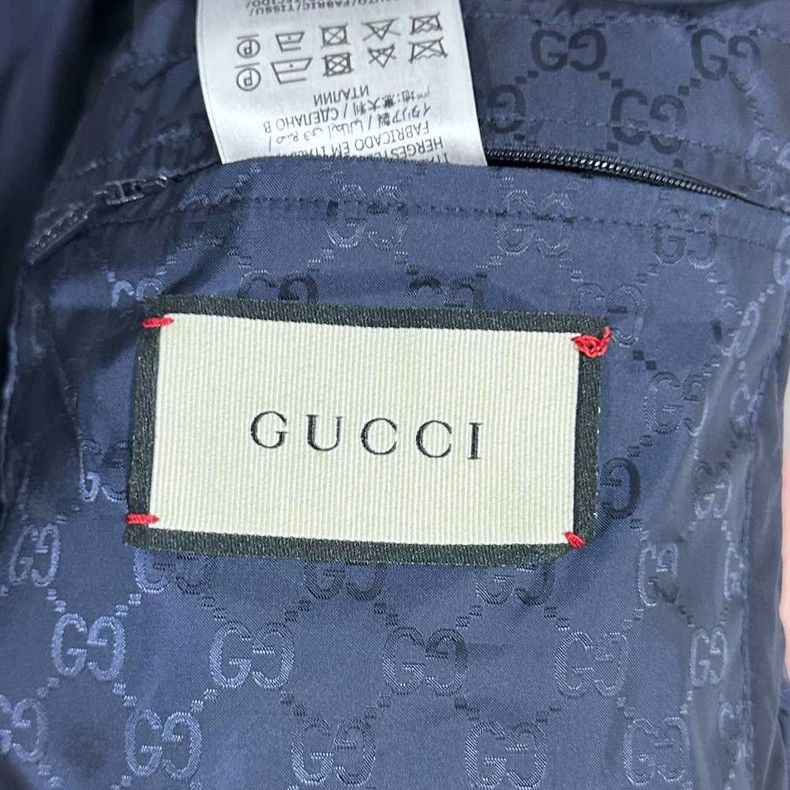 Gucci Gucci Dark pattern full-printed lapel cotton jacket 2506-Ne Size US S / EU 44-46 / 1 - 4 Thumbnail