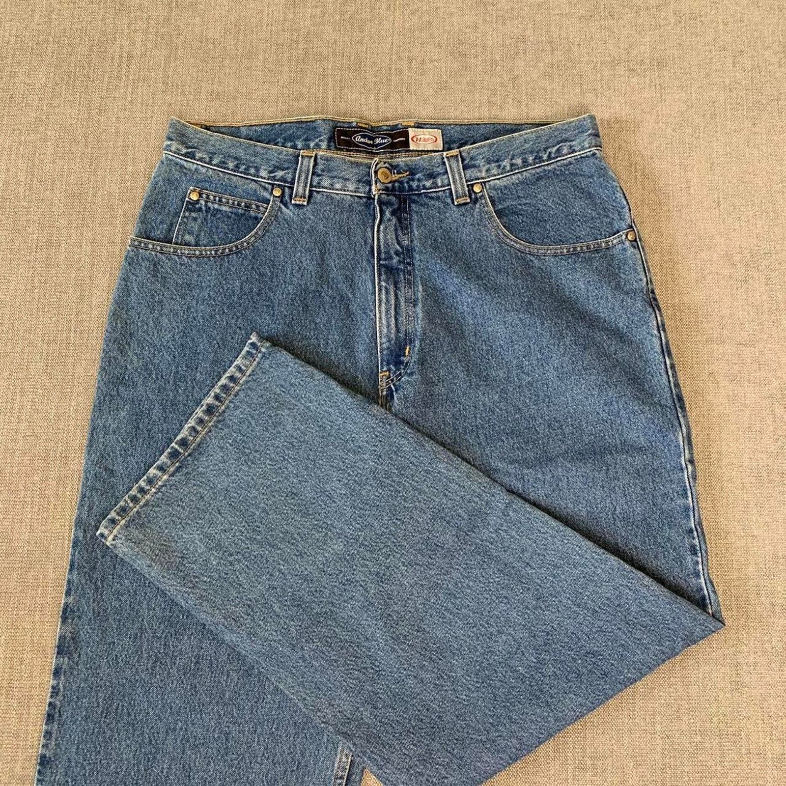 Anchor Blue Y2K Anchor Blue Wide Leg Denim Jeans Size US 37 - 4 Thumbnail