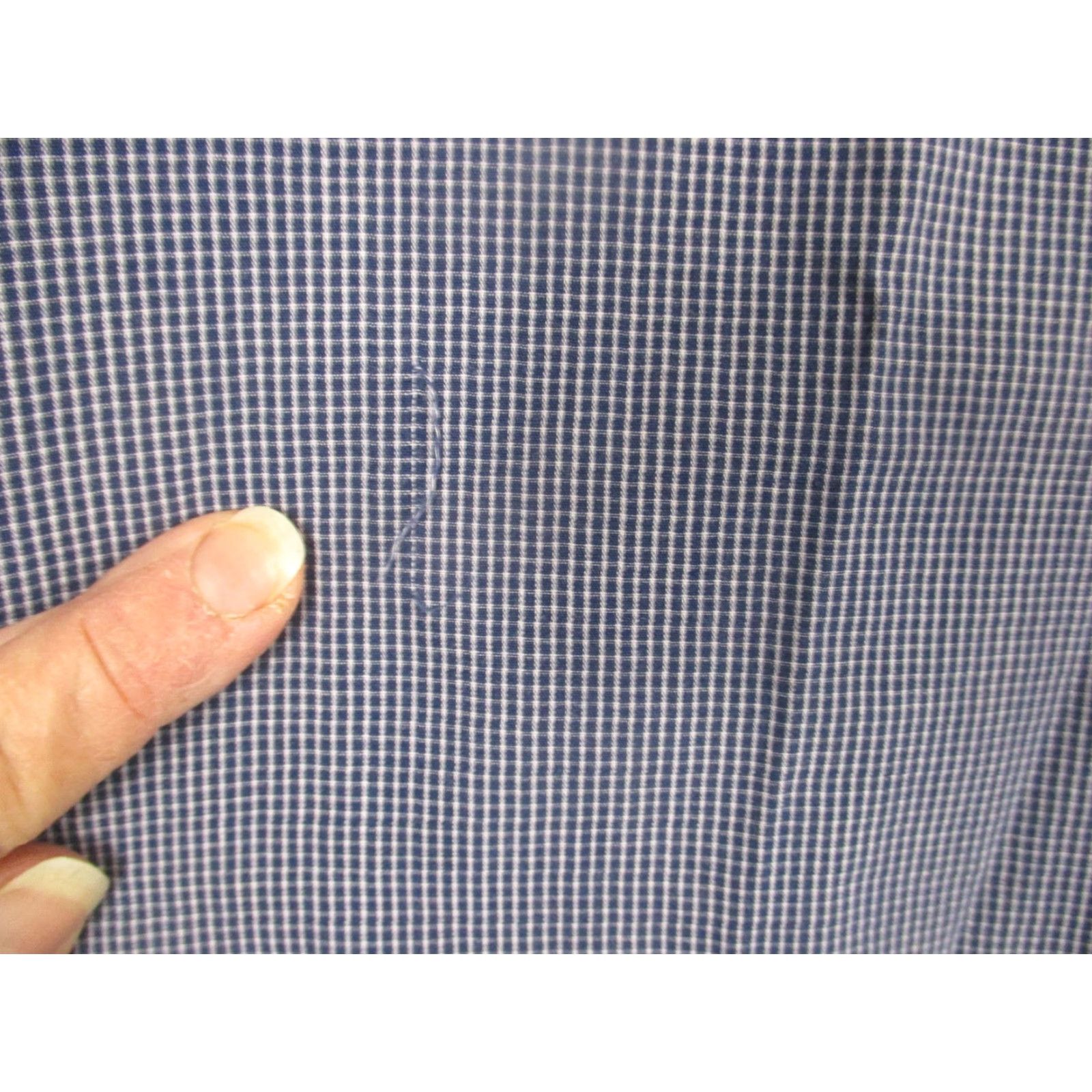 Brooks Brothers VINTAGE Brooks Brothers Shirt Mens L Blue Gingham Cotton Hong Kong Dress Shirt Size US L / EU 52-54 / 3 - 4 Thumbnail