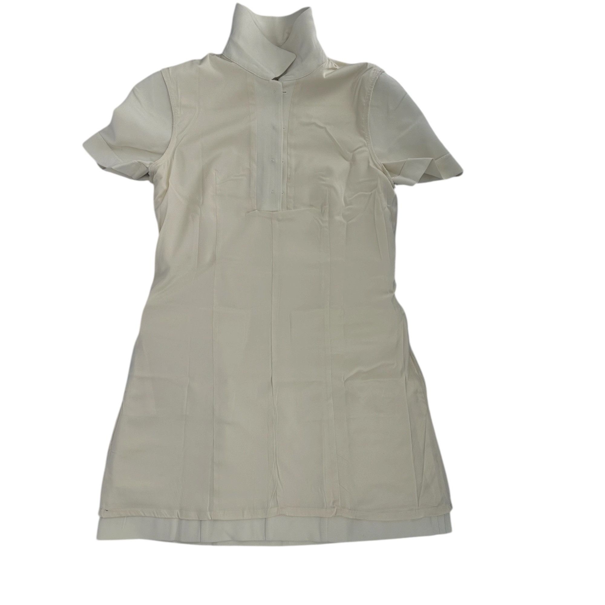 J.Crew J.Crew Classic Mod Tailored Mini Shirtdress 12 Ivory Gold Bu Size XL / US 12-14 / IT 48-50 - 4 Thumbnail