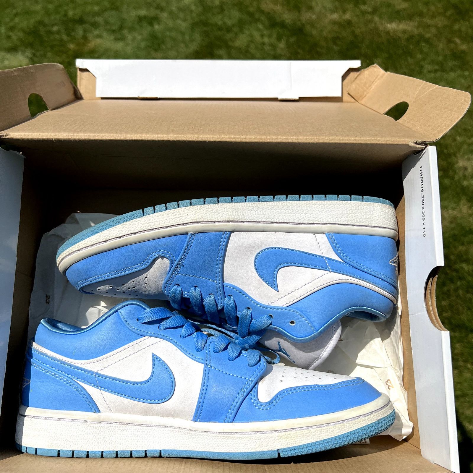 Jordan Brand × Nike Wmns Nike Air Jordan 1 Low UNC Women's Shoes - Size 7.5 Size US 7.5 / IT 37.5 - 9 Thumbnail