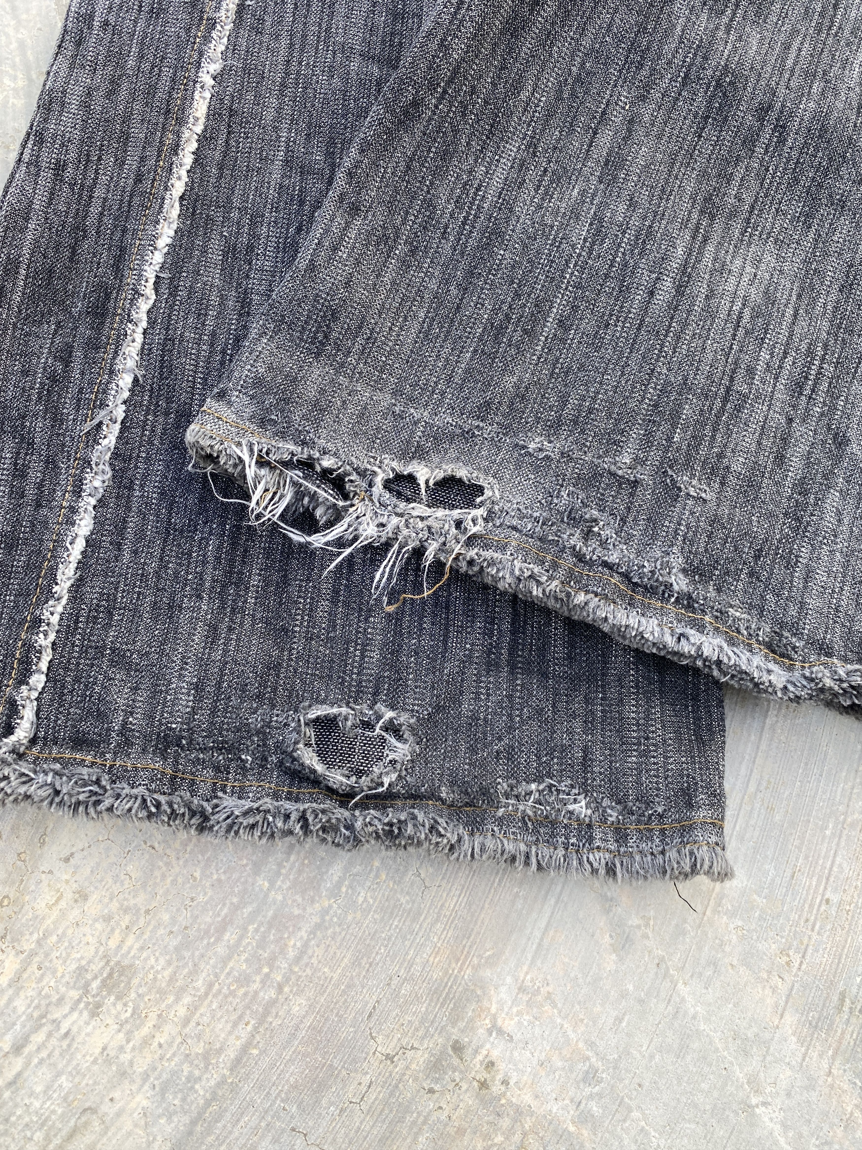 Japanese Brand × Tornado Mart Tornado Mart Patchwork Black Jeans Size US 33 - 9 Thumbnail