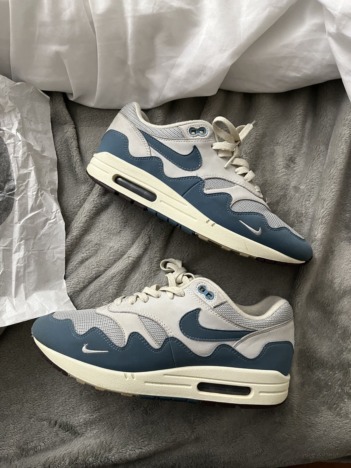 Nike × Patta Nike Air Max 1 Patta Waves Noise Aqua Size US 10.5 / EU 43-44 - 1 Thumbnail
