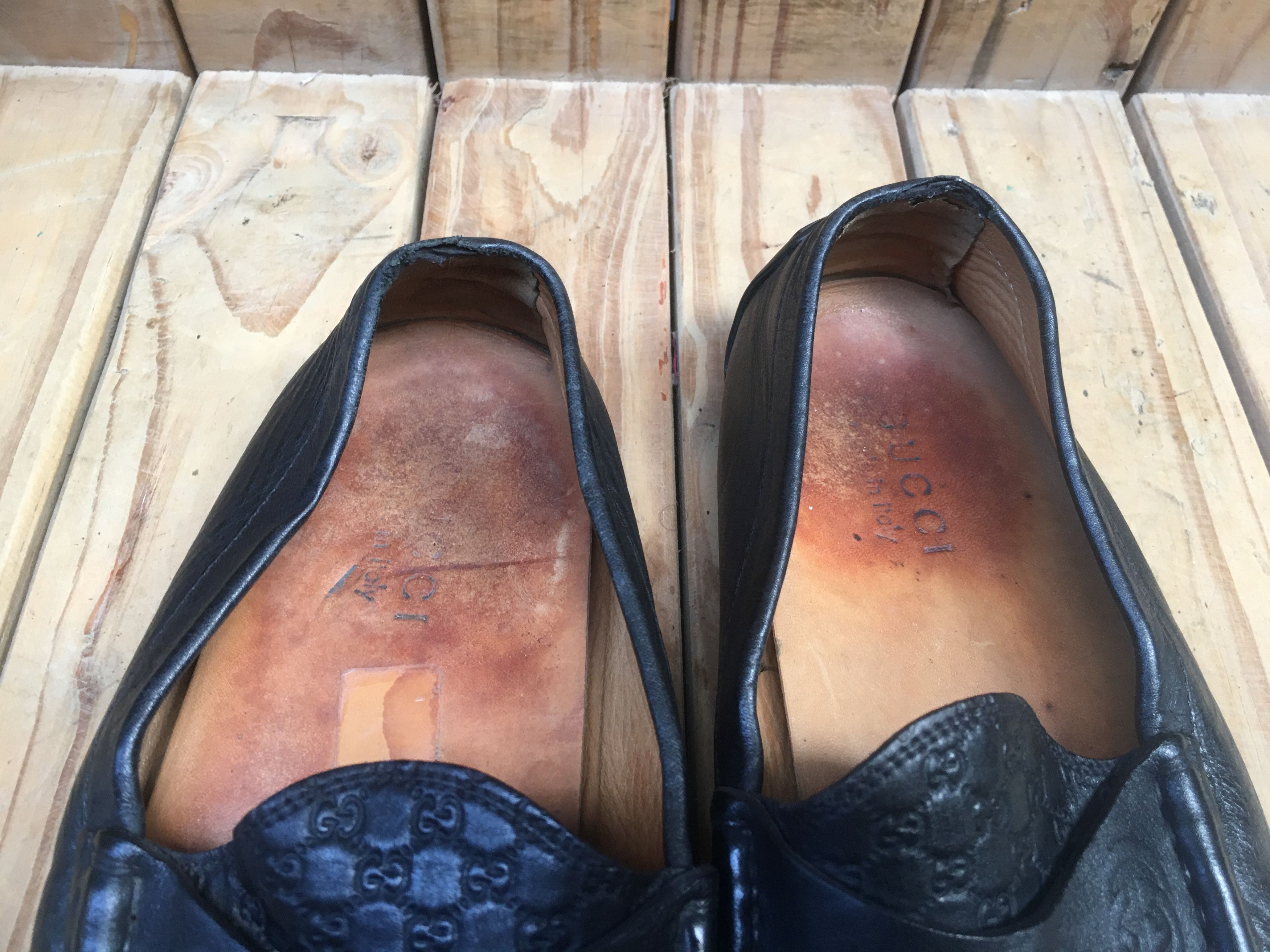 Gucci Gucci 322929 GG Black Men’s Leather Loafers UK 6.5 Size US 7 / EU 40 - 14 Thumbnail