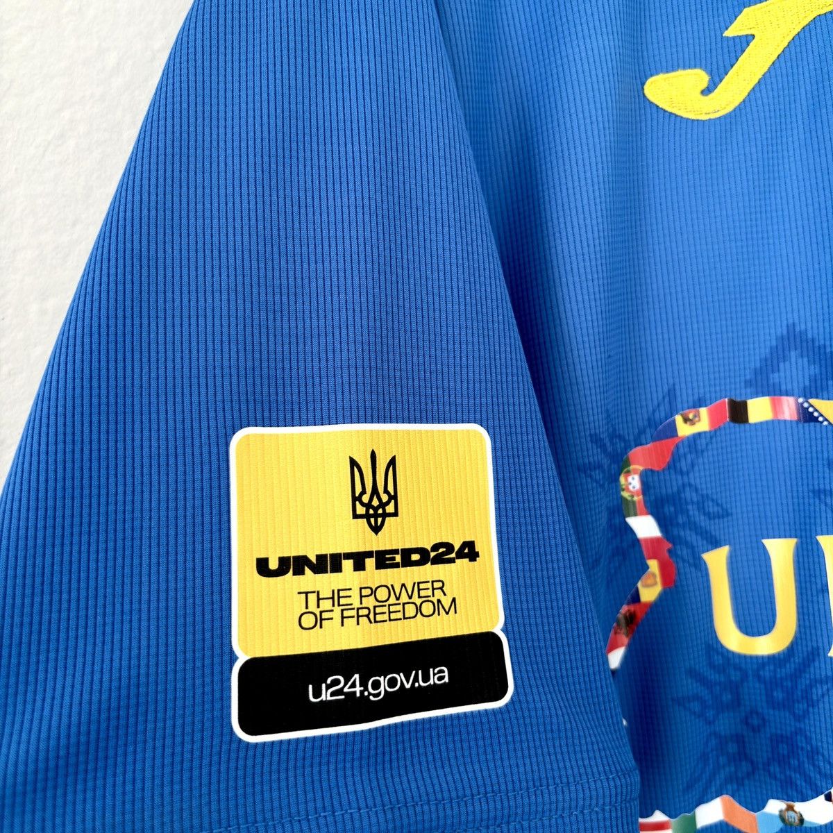 Joma 2020 2022 GAME ISSUE Ukraine National Dovbyk Soccer Jersey L Size US L / EU 52-54 / 3 - 6 Thumbnail