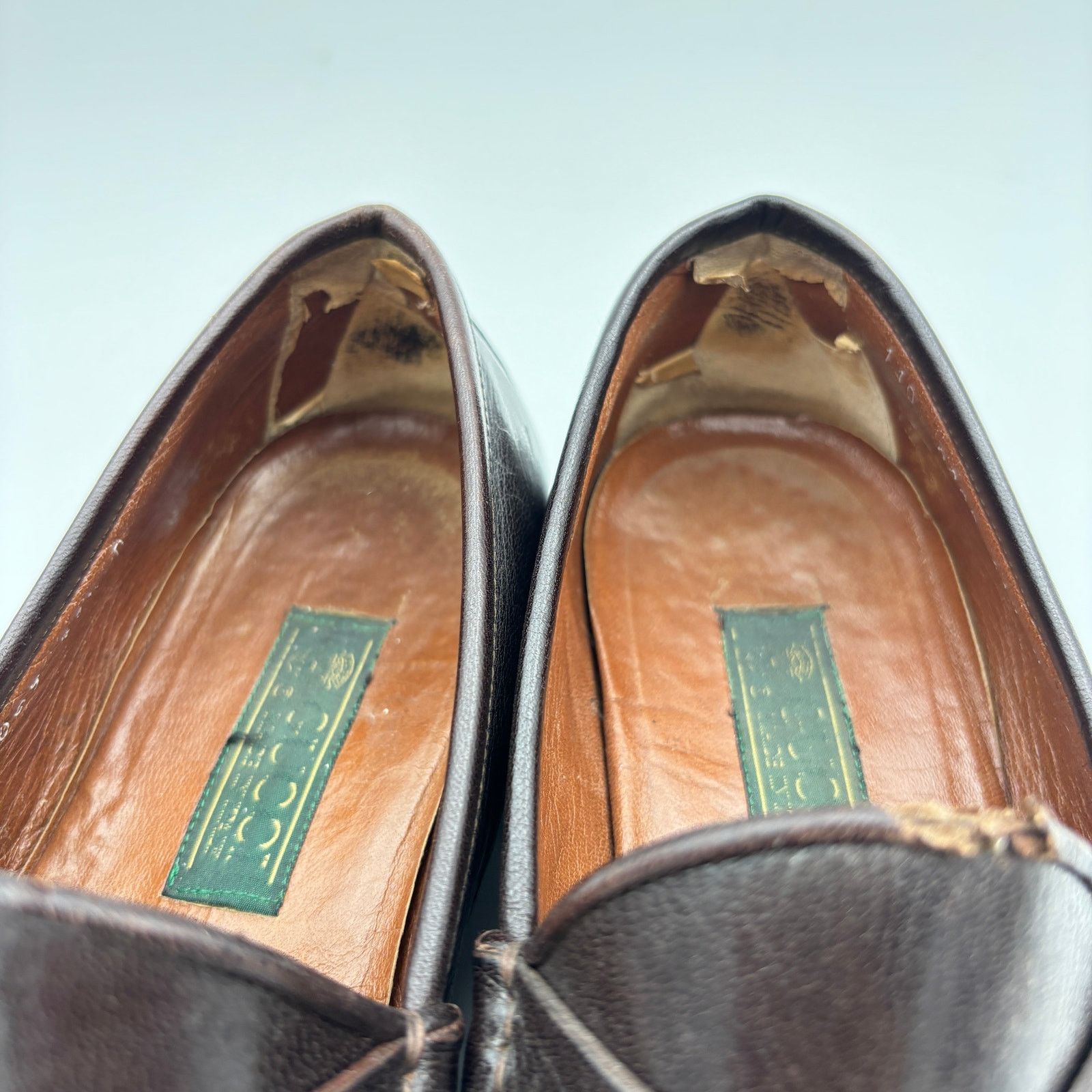 Gucci Vintage Gucci Leather Horsebit Loafers Shoes Men's 41.5 D Size US 8 / EU 41 - 12 Thumbnail
