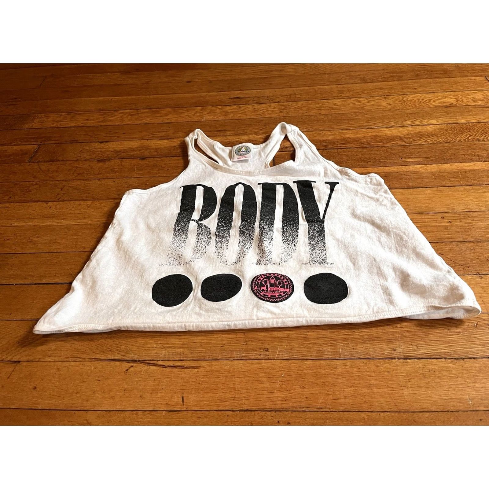 La Gear VINTAGE LA Gear Body Tank Top Women’s M White 90s Tank Size M / US 6-8 / IT 42-44 - 2 Thumbnail
