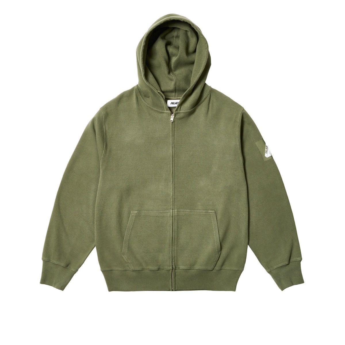 Palace Rib Hood Hoodie Hooded Sweatshirt Deep Green Size XXL
