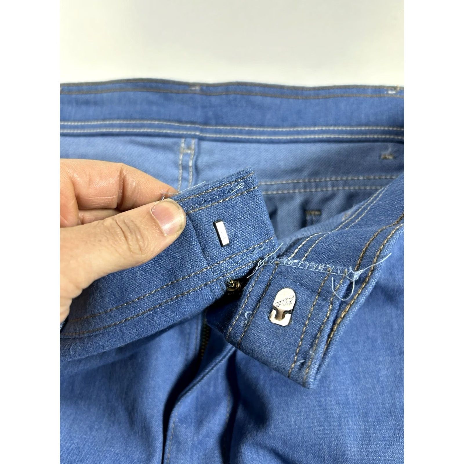 Wrangler VINTAGE Wrangler Jeans Mens 42x30 Wrangler Hero Stretch Flex-Fit Waist Denim Blue Cowboy 90s Size US 42 / EU 58 - 6 Thumbnail