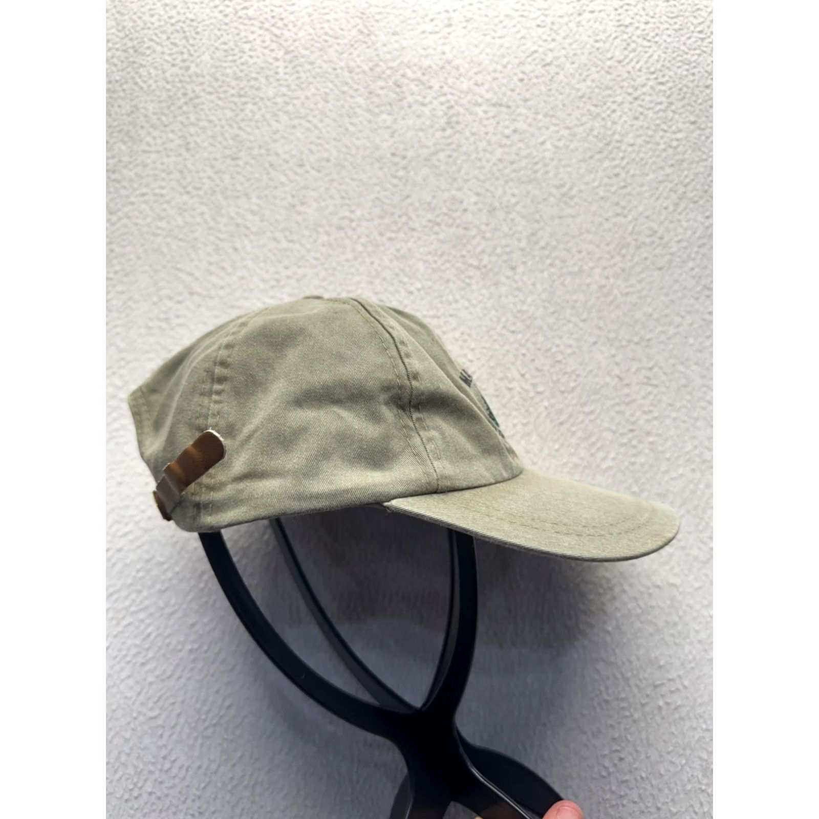 Olive A.J.M. Headwear Baseball Cap Mens Adjustable Olive Green Cotton Outdoor Embroidered Manley Outdoor Adventures Vintage? No (replace with All season) Size ONE SIZE - 4 Thumbnail