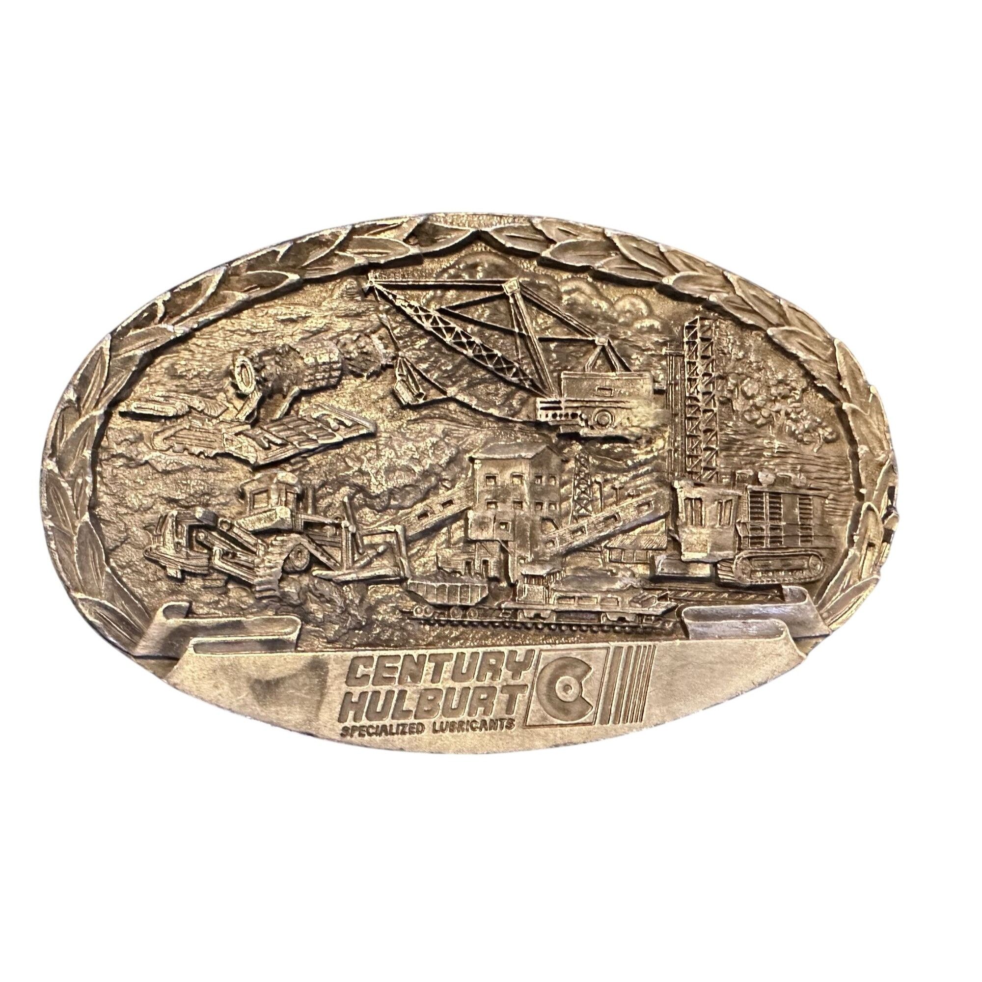 Vintage Vtg Belt Buckle Century Hulburt Specialized Lubricants 1983 Size ONE SIZE - 1 Thumbnail