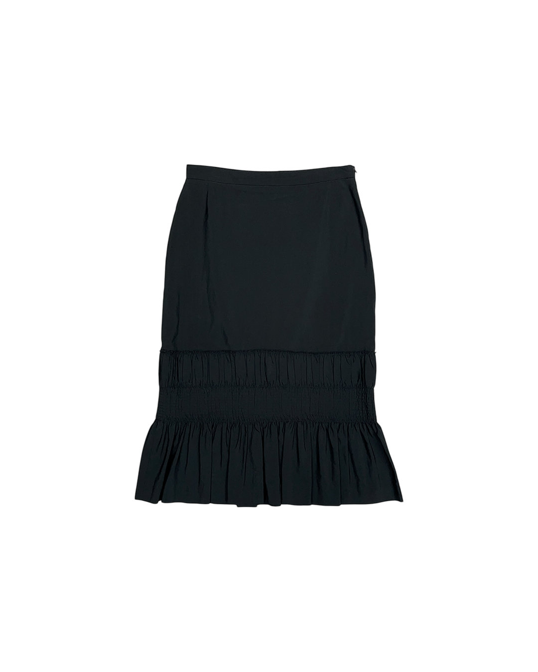 Dries Van Noten Dries Van Noten Frill-Trim Midi Skirt Size 25" / US 0 / IT 36 - 1 Thumbnail