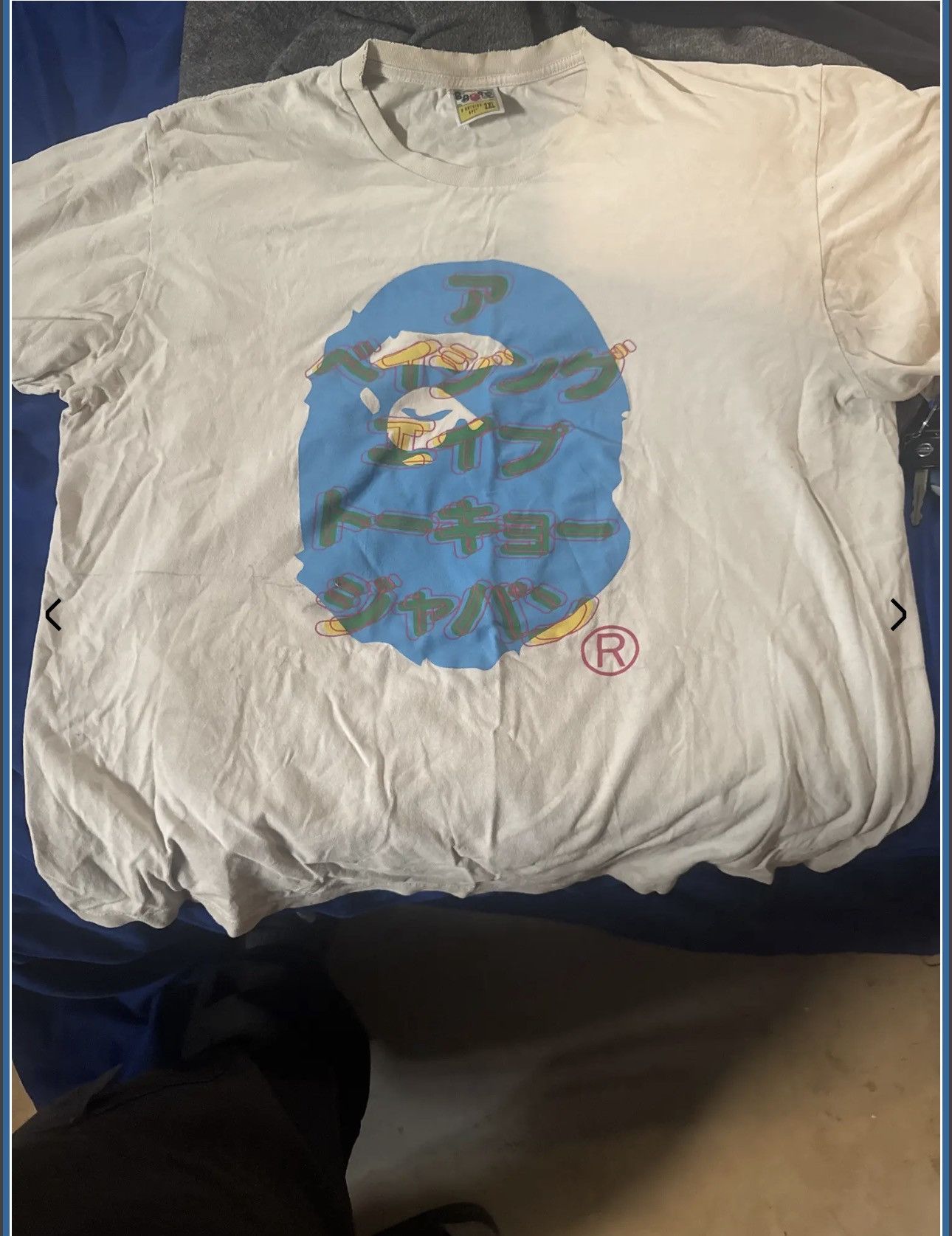 Bape BAPE Katakana Ape Head Tee Size US XXL / EU 58 / 5 - 1 Thumbnail