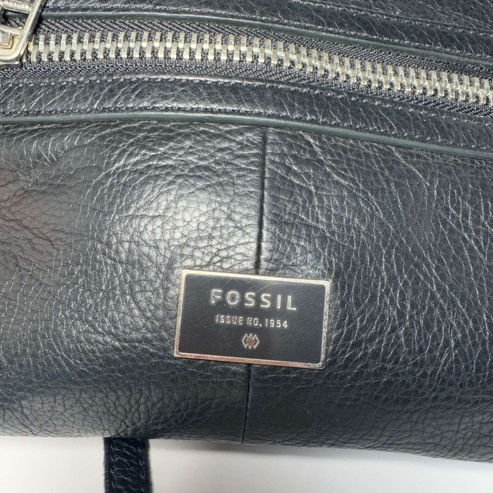 Fossil Fossil Dawson Crossbody Black Pebble Leather w/Key Crossbody Size ONE SIZE - 8 Thumbnail