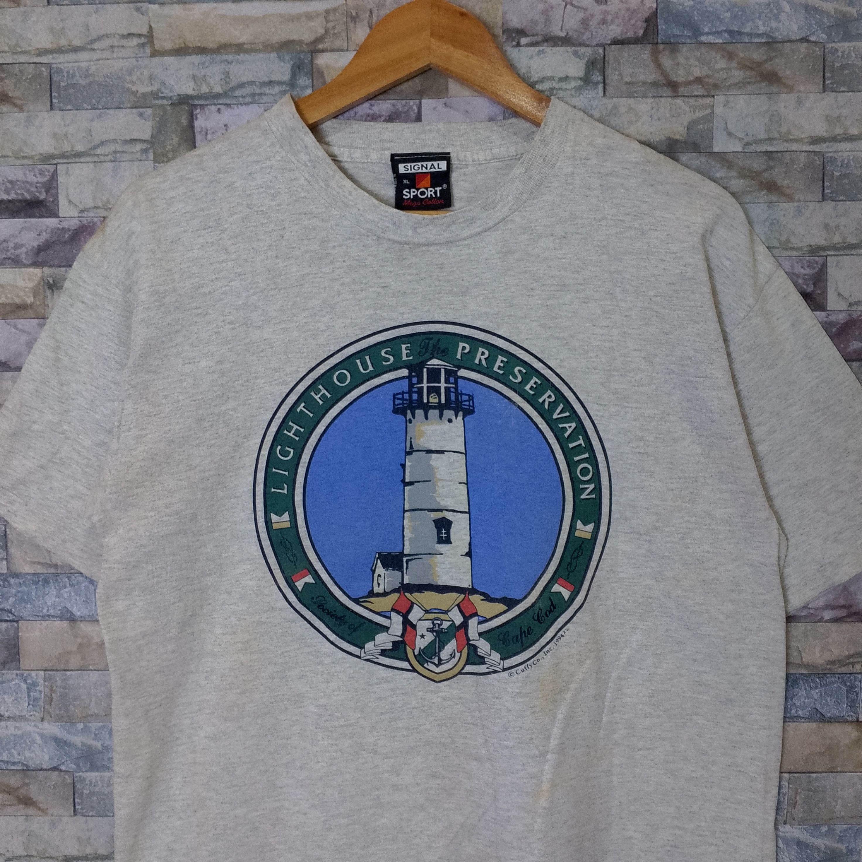 Vintage Vintage 90s Lighthouse Preservation Size US L / EU 52-54 / 3 - 2 Thumbnail