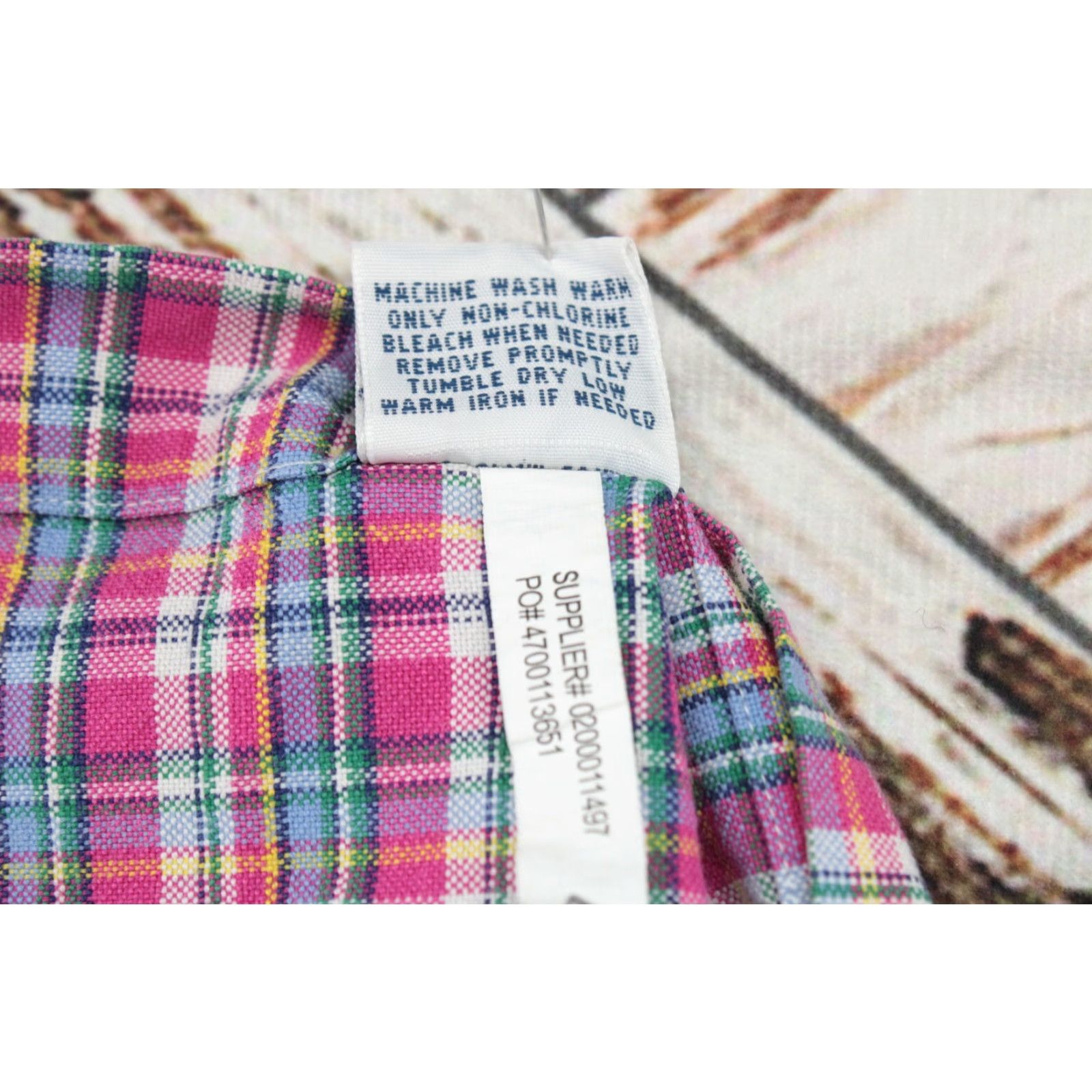 Polo Ralph Lauren Polo Ralph Lauren Shirt Mens 2XLT Pink Check Plaid Long Sleeve Flesh Pony Logo Size US XXL / EU 58 / 5 - 7 Thumbnail