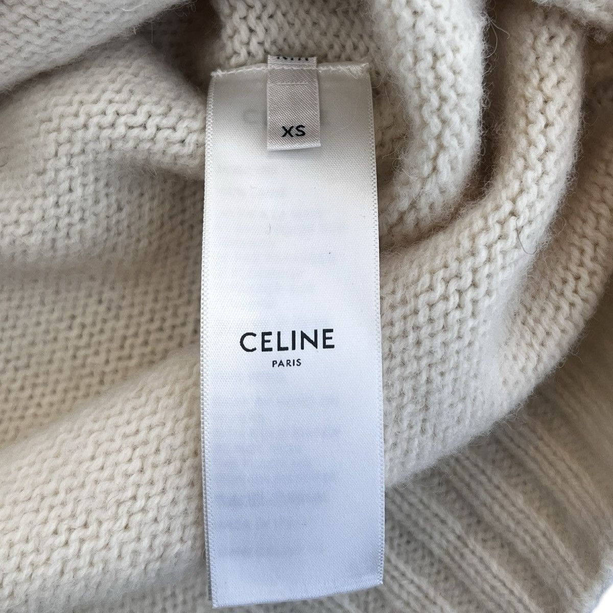 Celine CELINE 2020SS “There is no Irony Here” KNIT SWEATER WHITE Size US XS / EU 42 / 0 - 5 Thumbnail