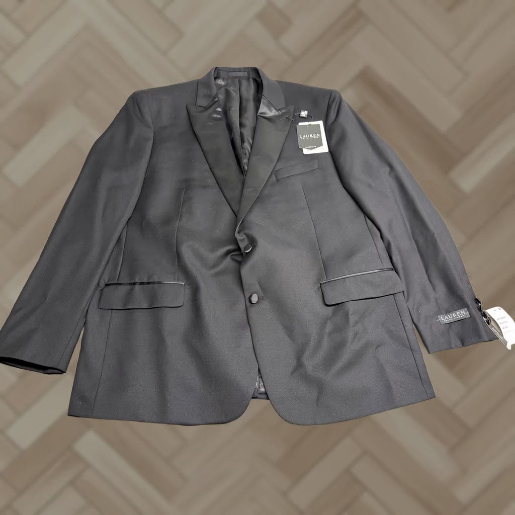 Ralph Lauren Lauren Ralph Lauren Classic Fit Ultraflex NWT Black Stretch Suit Jacket 50 Long Size 50R - 1 Thumbnail