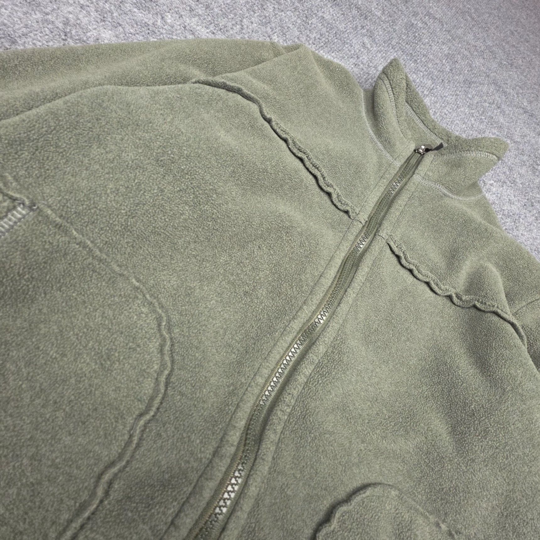 Patagonia VINTAGE Patagonia Synchilla Full Zip Jacket Women's Small Green USA Regular/Basic Jacket, Fleece, Pocketed, Classic Outdoor Retro Size S / US 4 / IT 40 - 3 Thumbnail