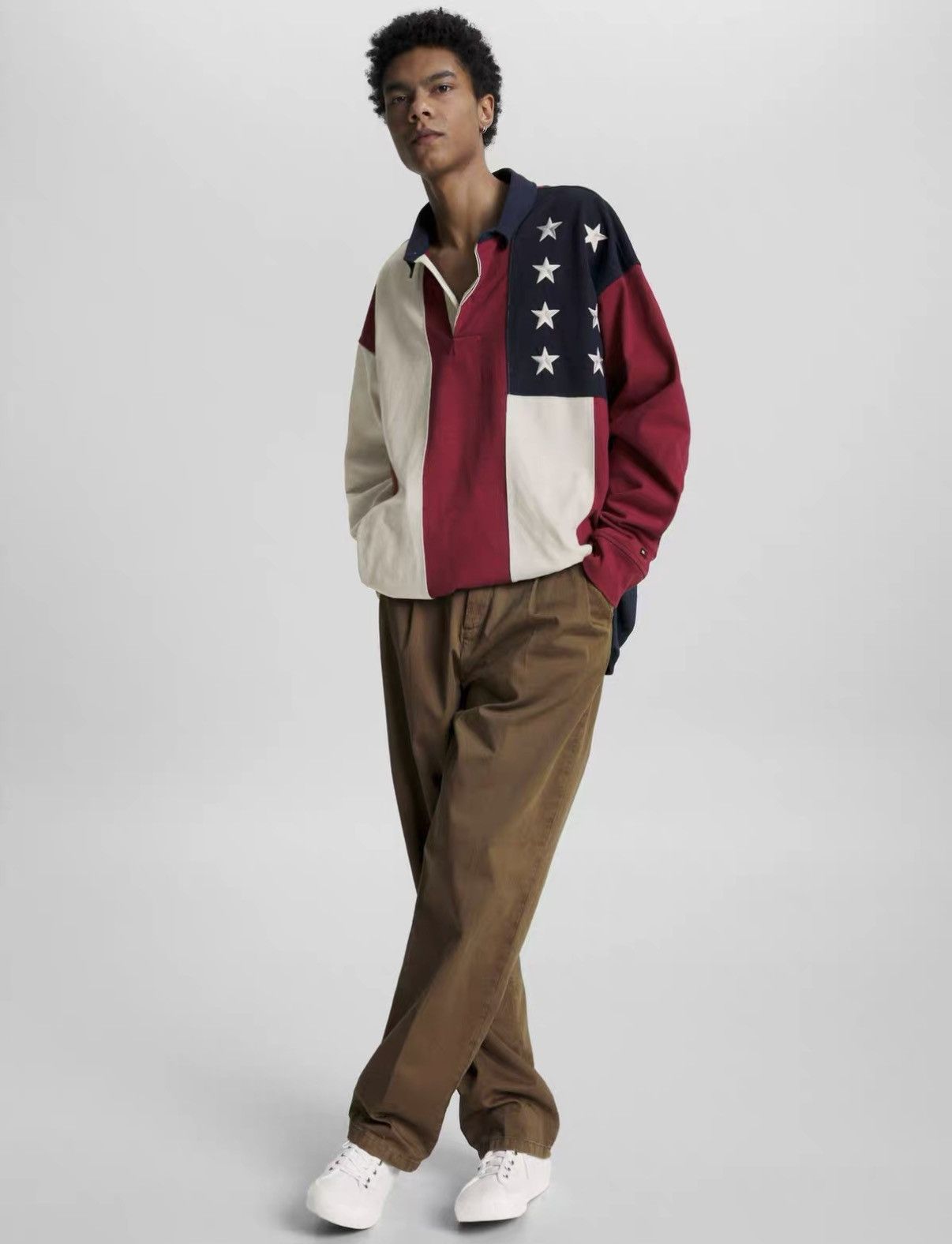 Tommy Hilfiger Tommy Hilfiger x Shawn Mendes Flag Block Long Sleeve J31 Size US M / EU 48-50 / 2 - 6 Thumbnail