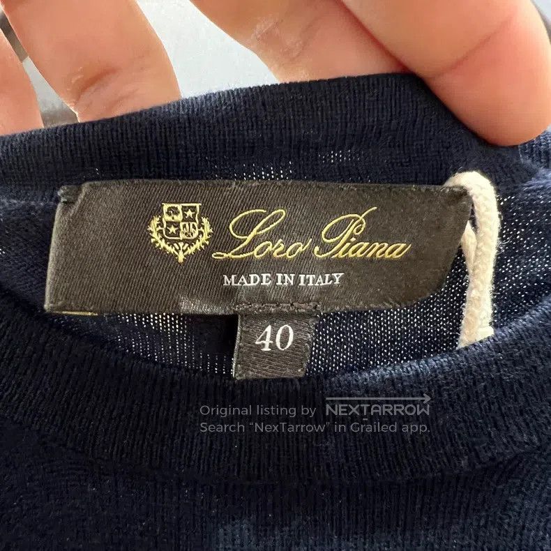 Loro Piana Loro Piana Solid Round Neck Short Sleeve Size XS / US 0-2 / IT 36-38 - 3 Thumbnail